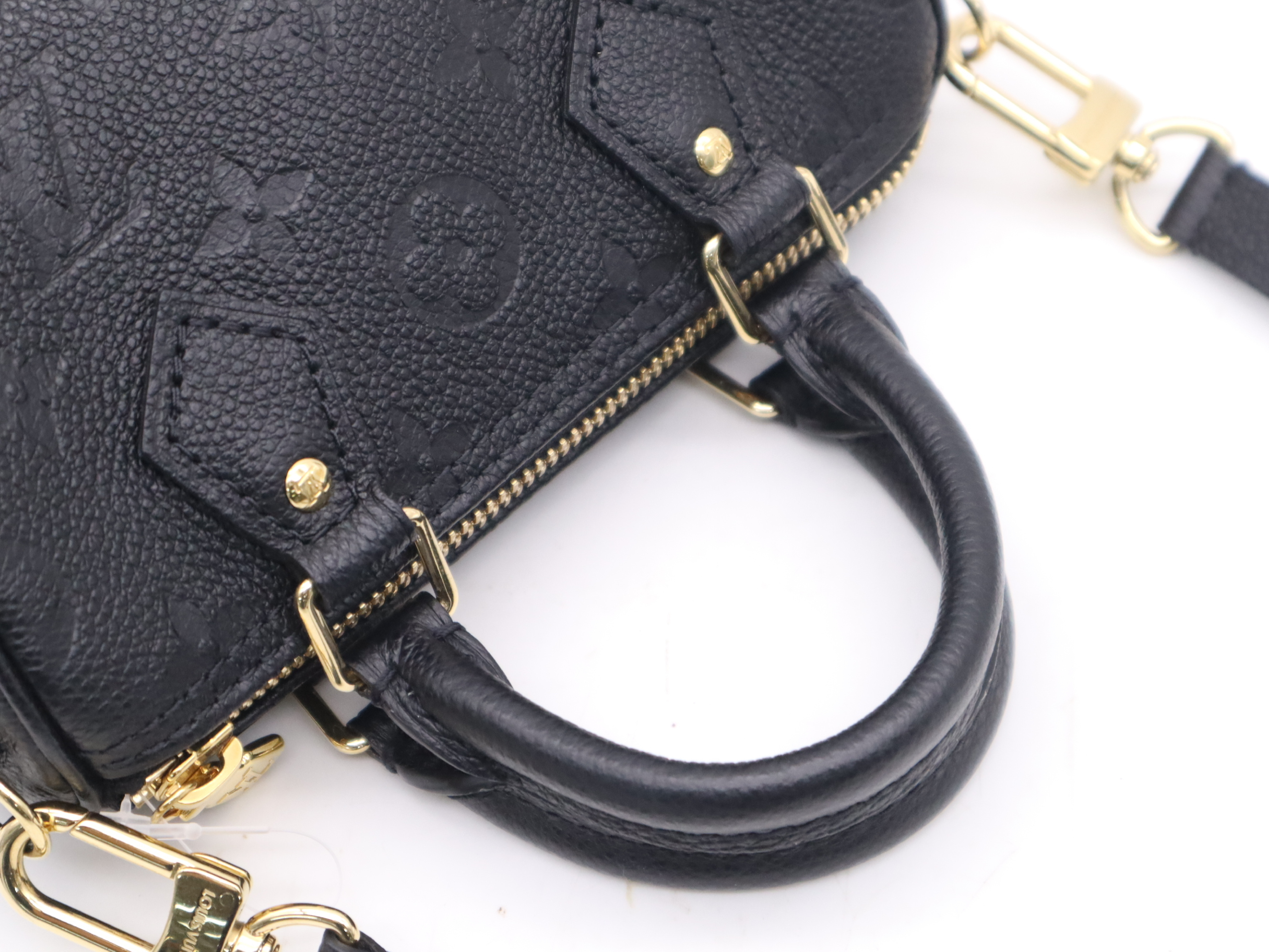 M82450 Monogram Empreinte Nano Speedy Noir Handbag with Shoulder Strap — view 6