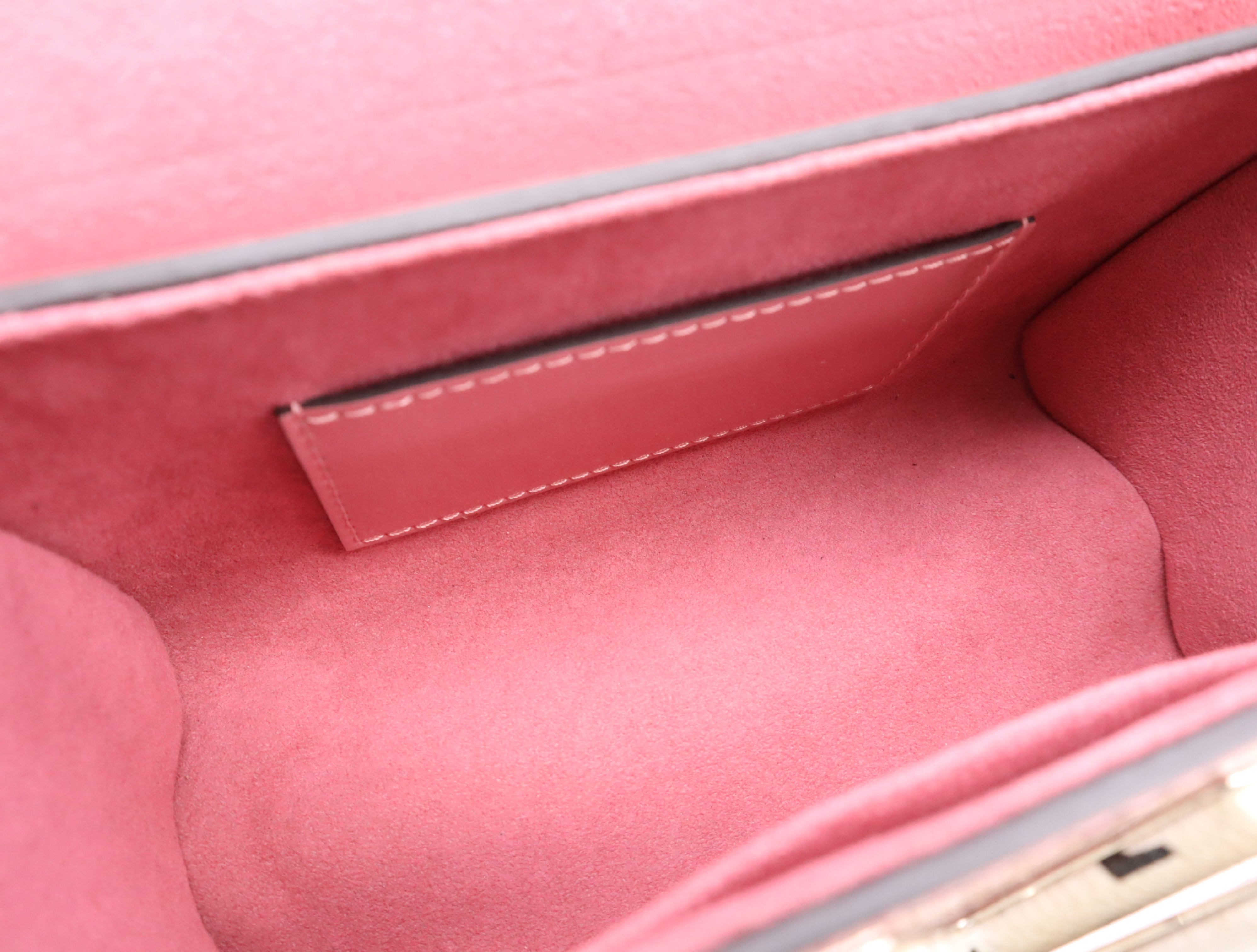 Enamel Twist PM Shoulder Bag (Orange/Pink) with Dust Bag — view 11