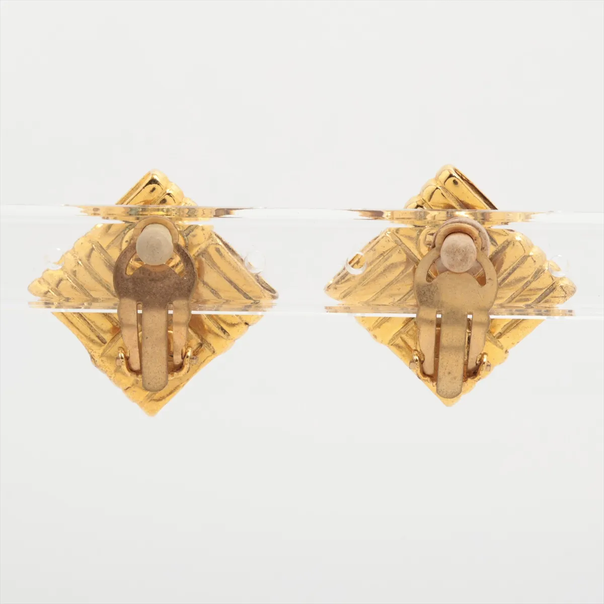 Cocomark 96P earrings (for both ears) GP gold dents, — view 2