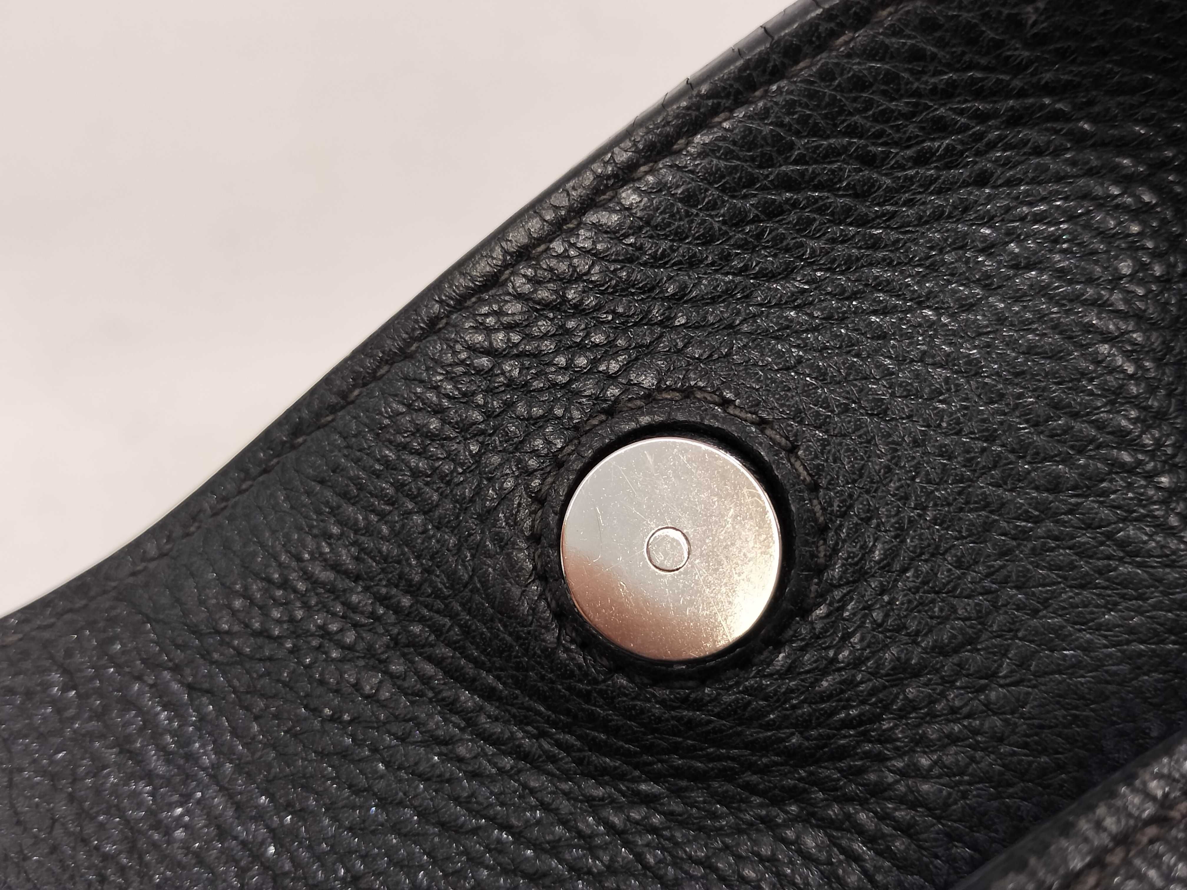 Vitello Daino Black Tote Bag — view 12