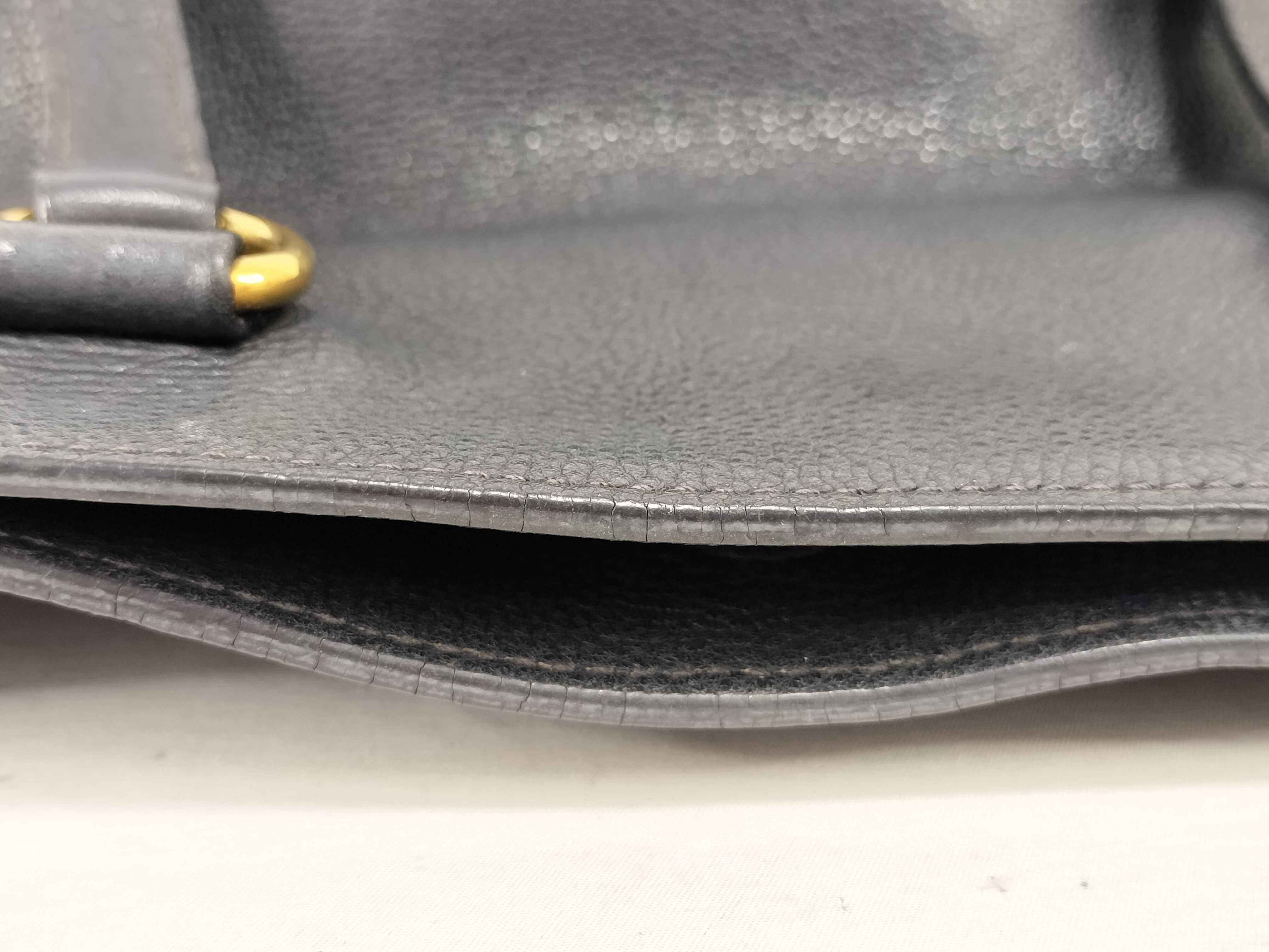 Vitello Daino Black Tote Bag — view 13