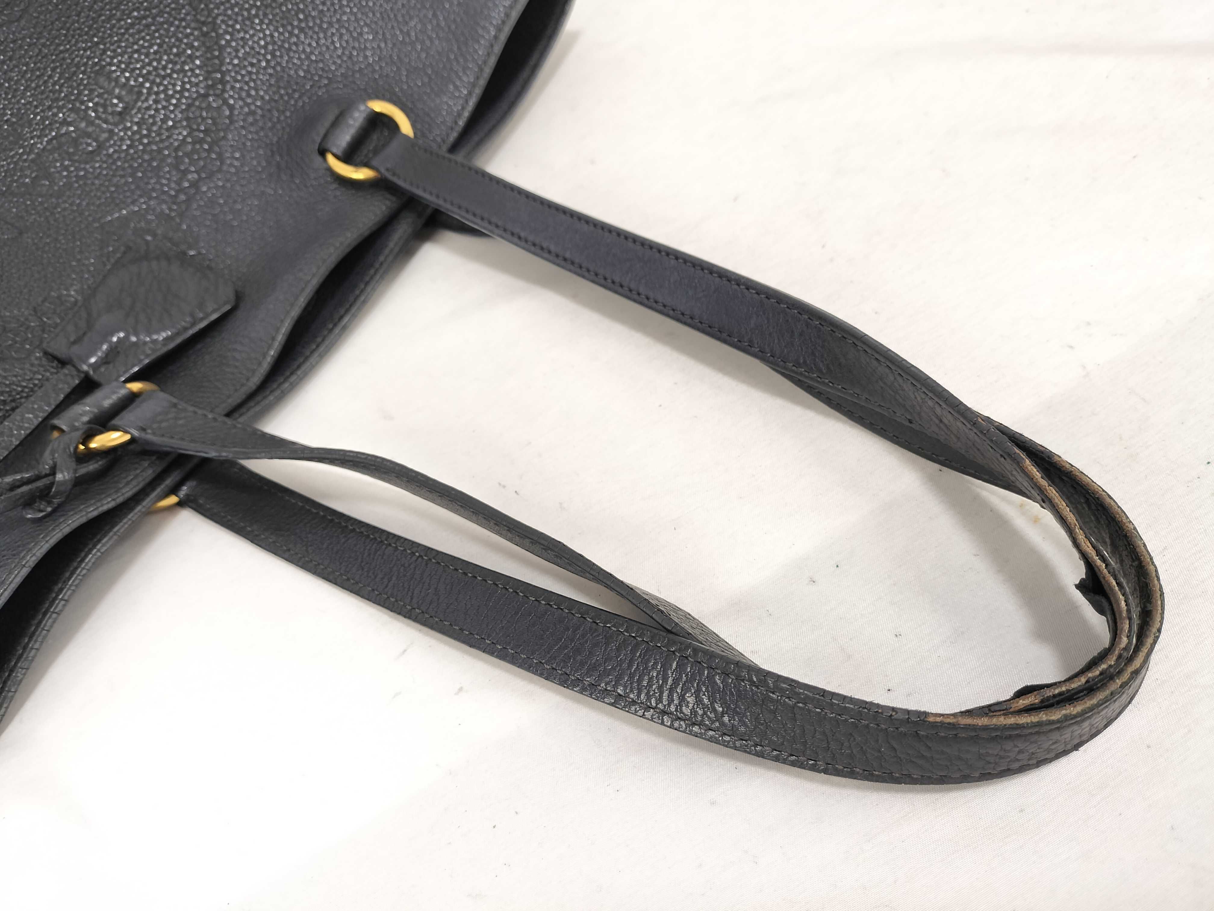 Vitello Daino Black Tote Bag — view 3