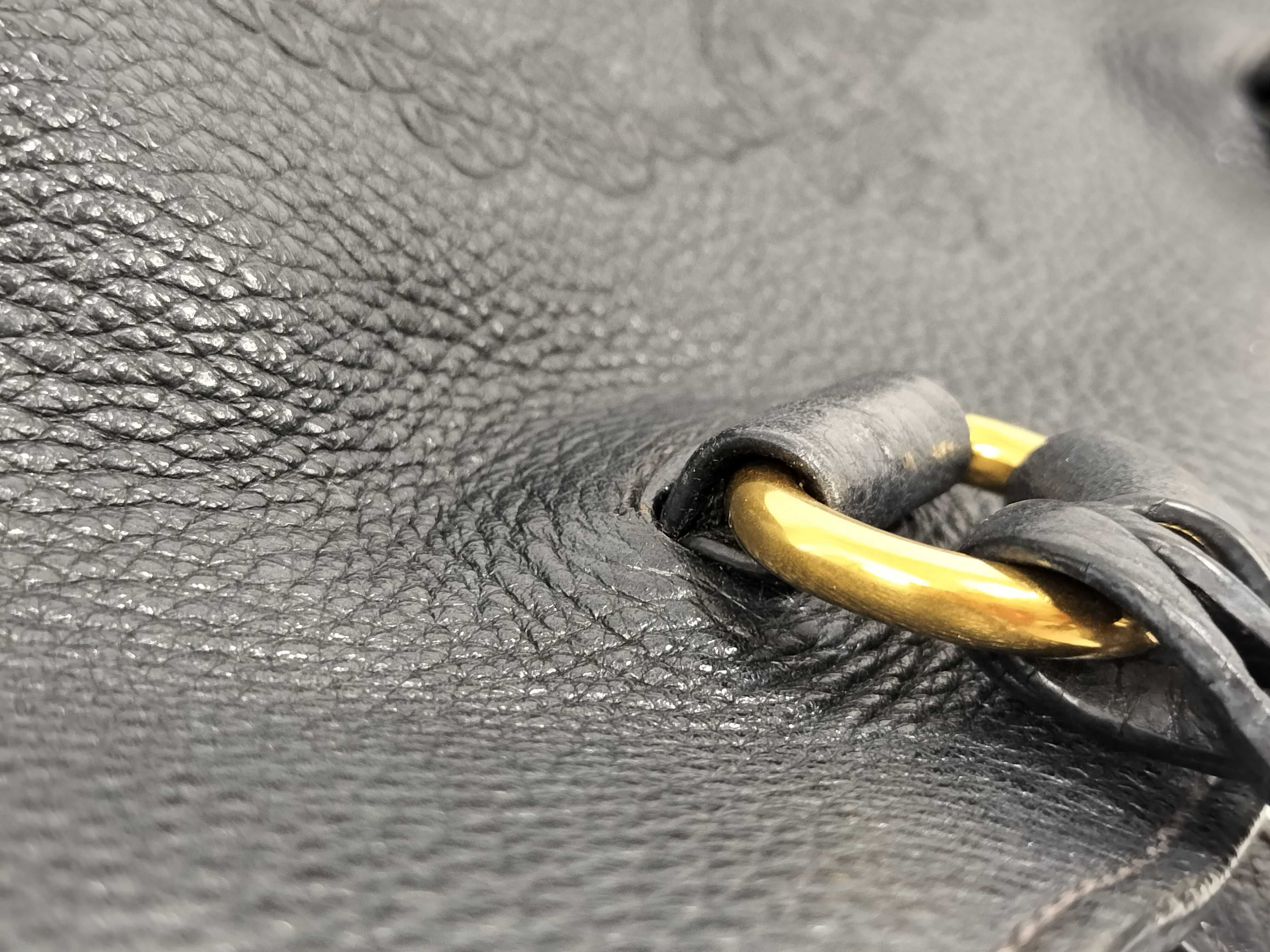 Vitello Daino Black Tote Bag — view 5