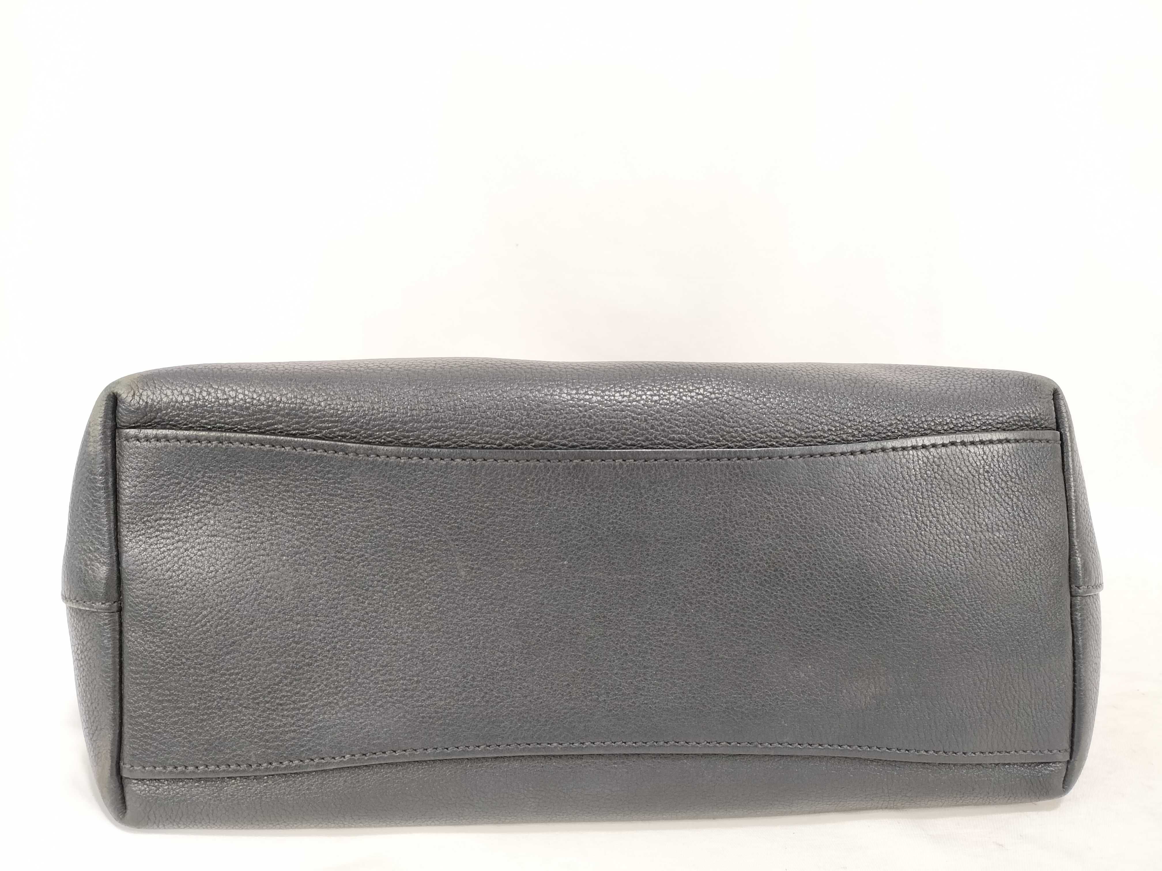 Vitello Daino Black Tote Bag — view 7