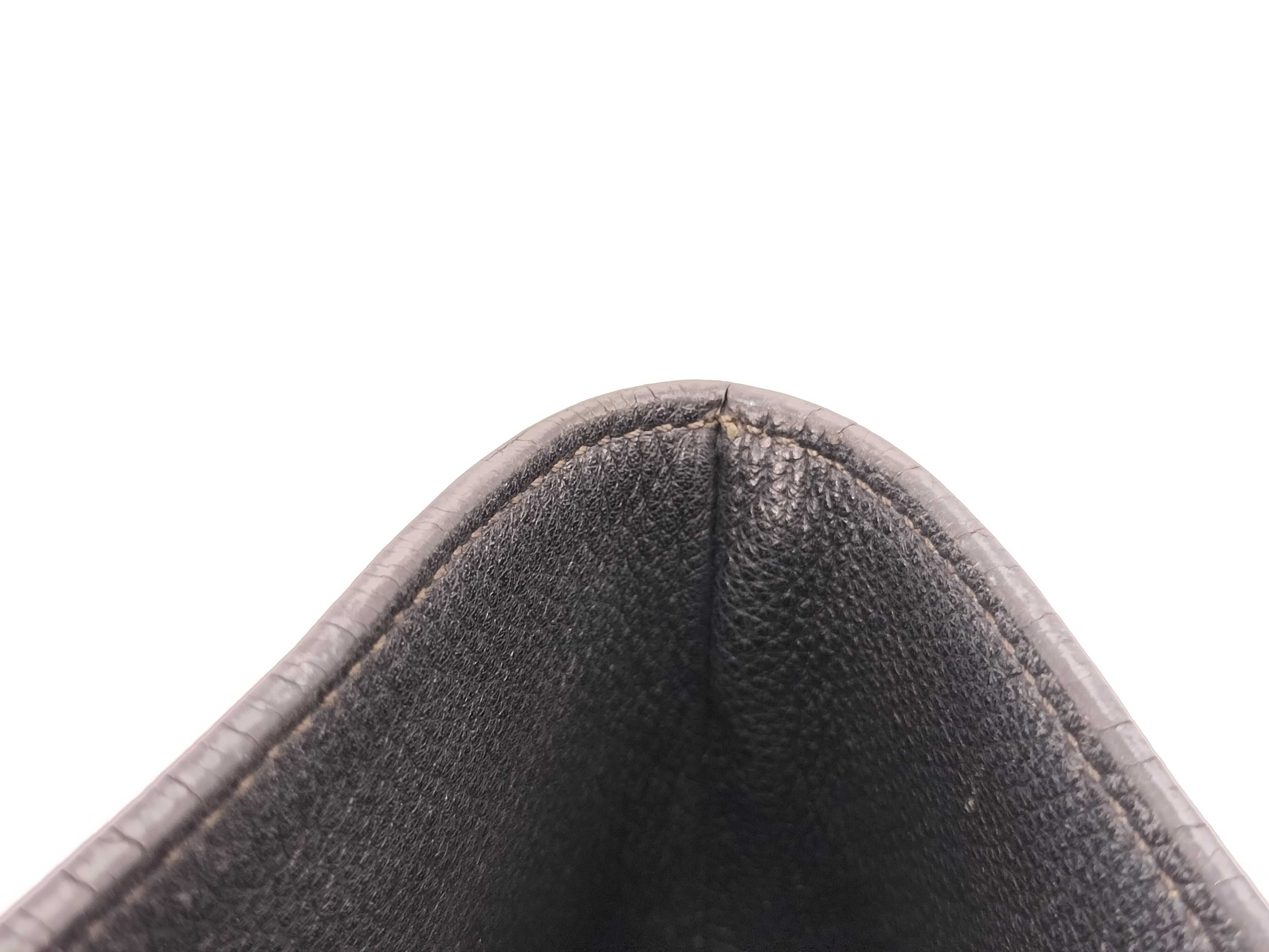 Vitello Daino Black Tote Bag — view 8