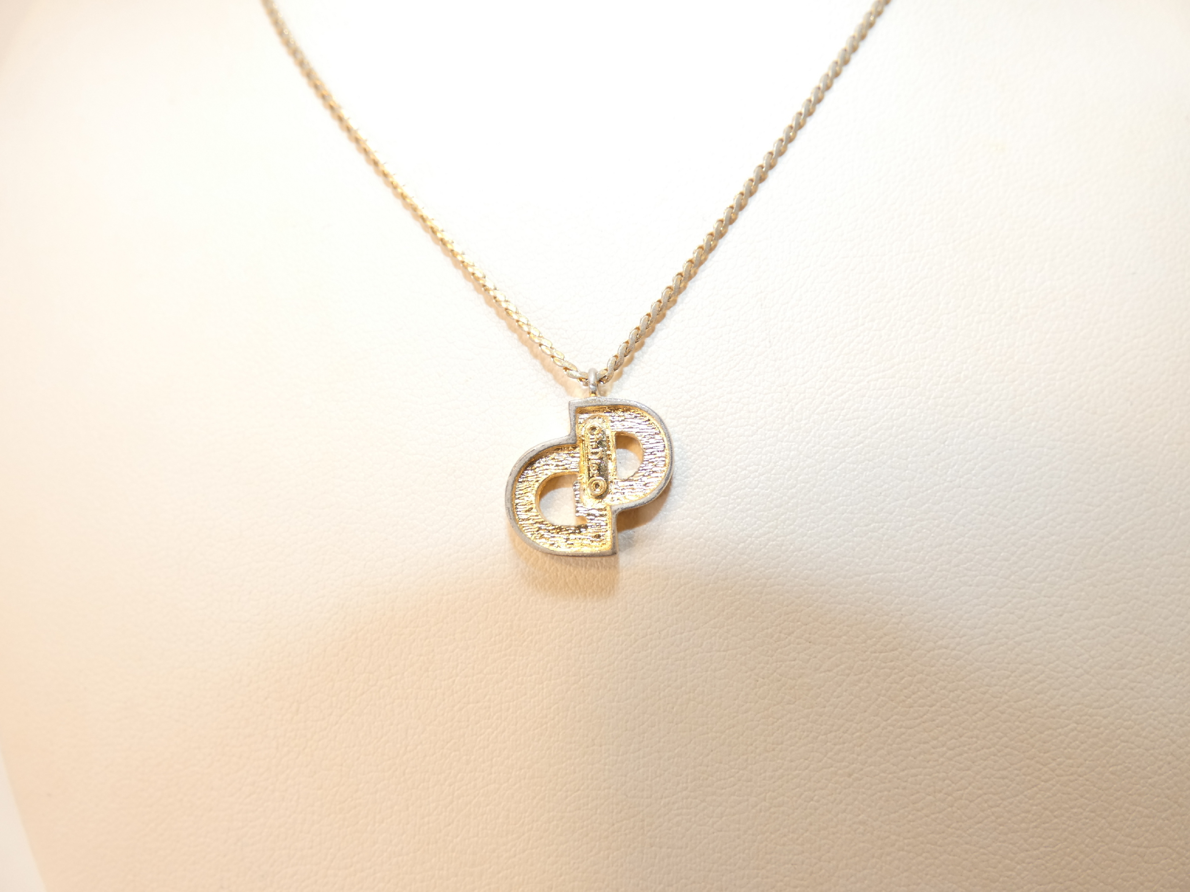 CD Rhinestone GP Necklace — view 2
