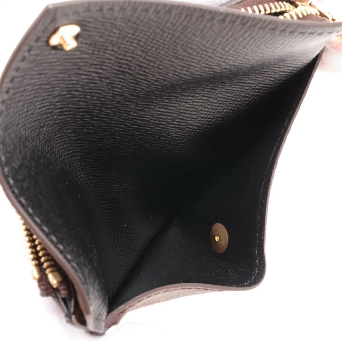 Monogram Portecarte Verso M69431 Black x Brown Coin Case (RFID detected) — view 4