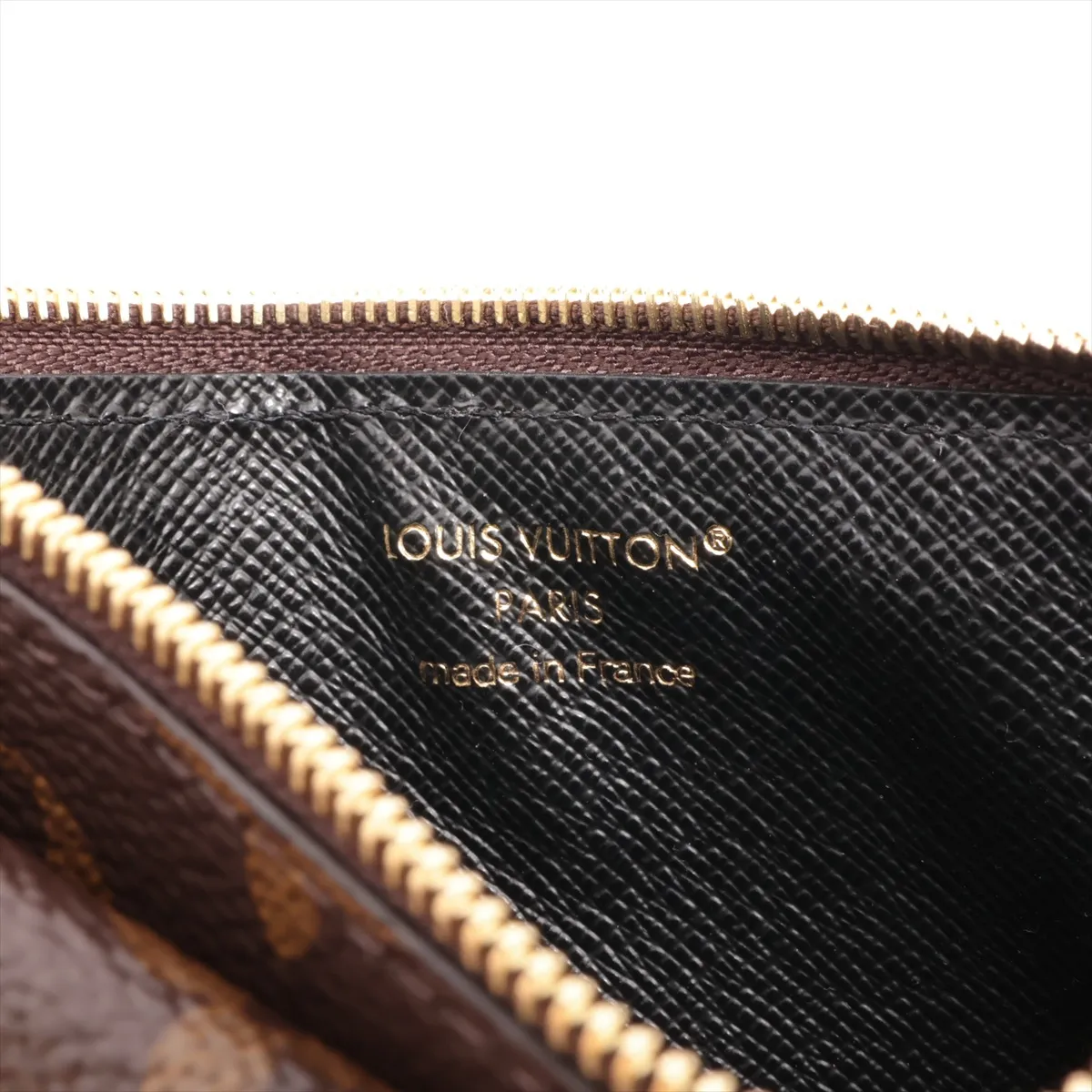 Monogram Portecarte Verso M69431 Black x Brown Coin Case (RFID detected) — view 6