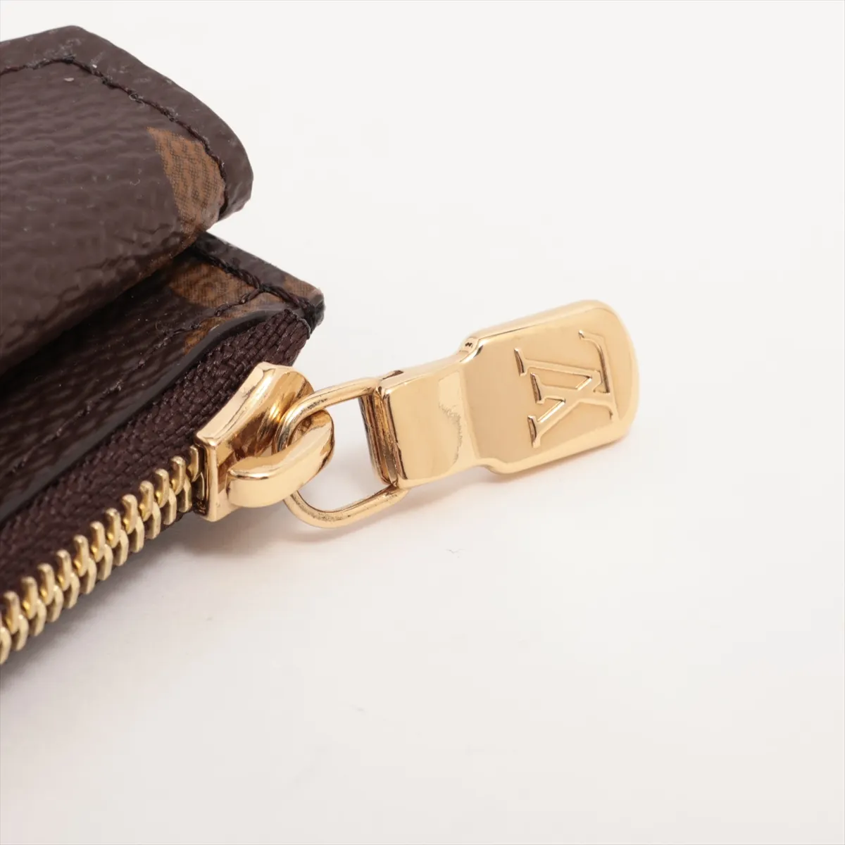 Monogram Portecarte Verso M69431 Black x Brown Coin Case (RFID detected) — view 7