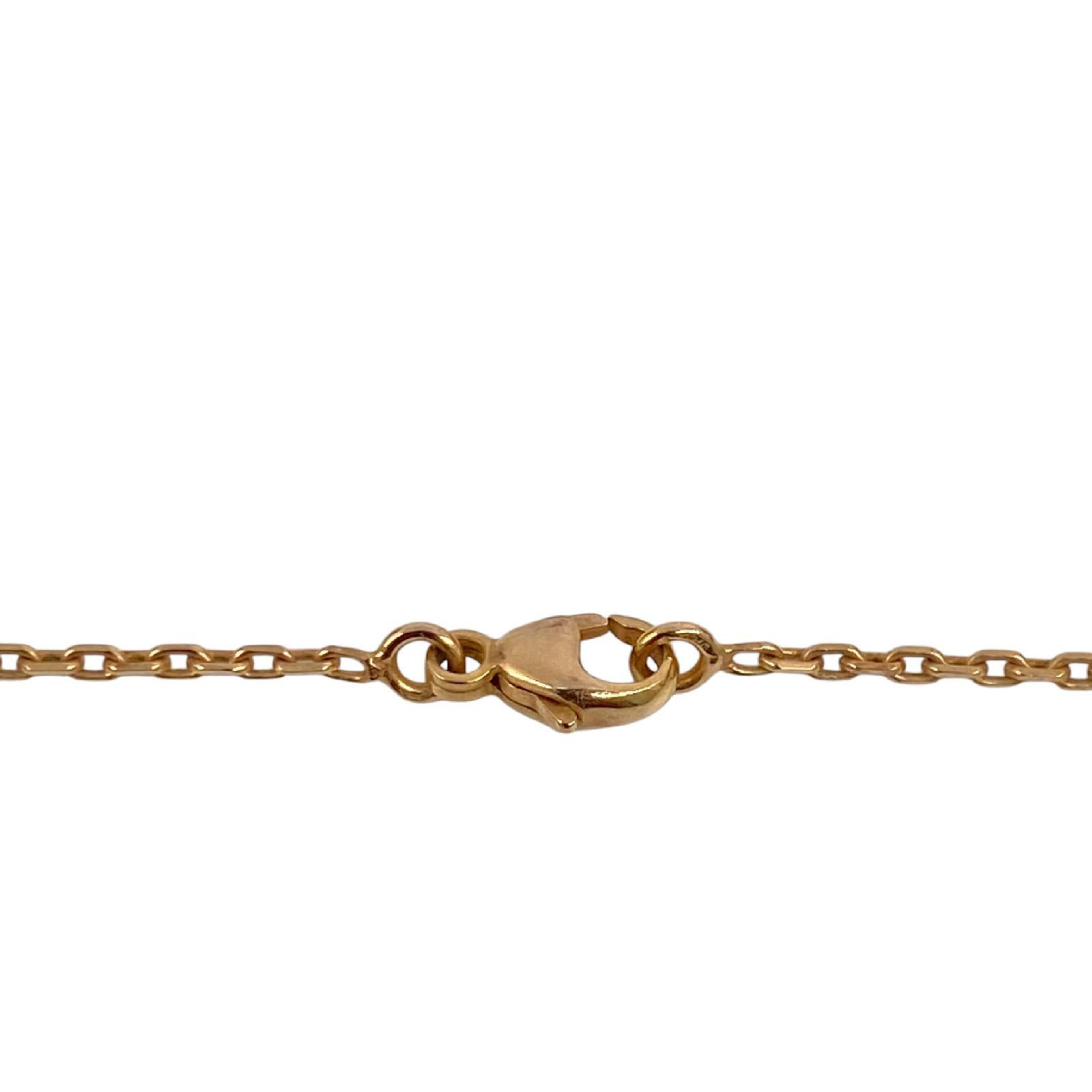 【*Shipped from: Hong Kong*】HERMES ( ) Pink Rose Gold Plated Metal Mini Pop H Necklace — view 8