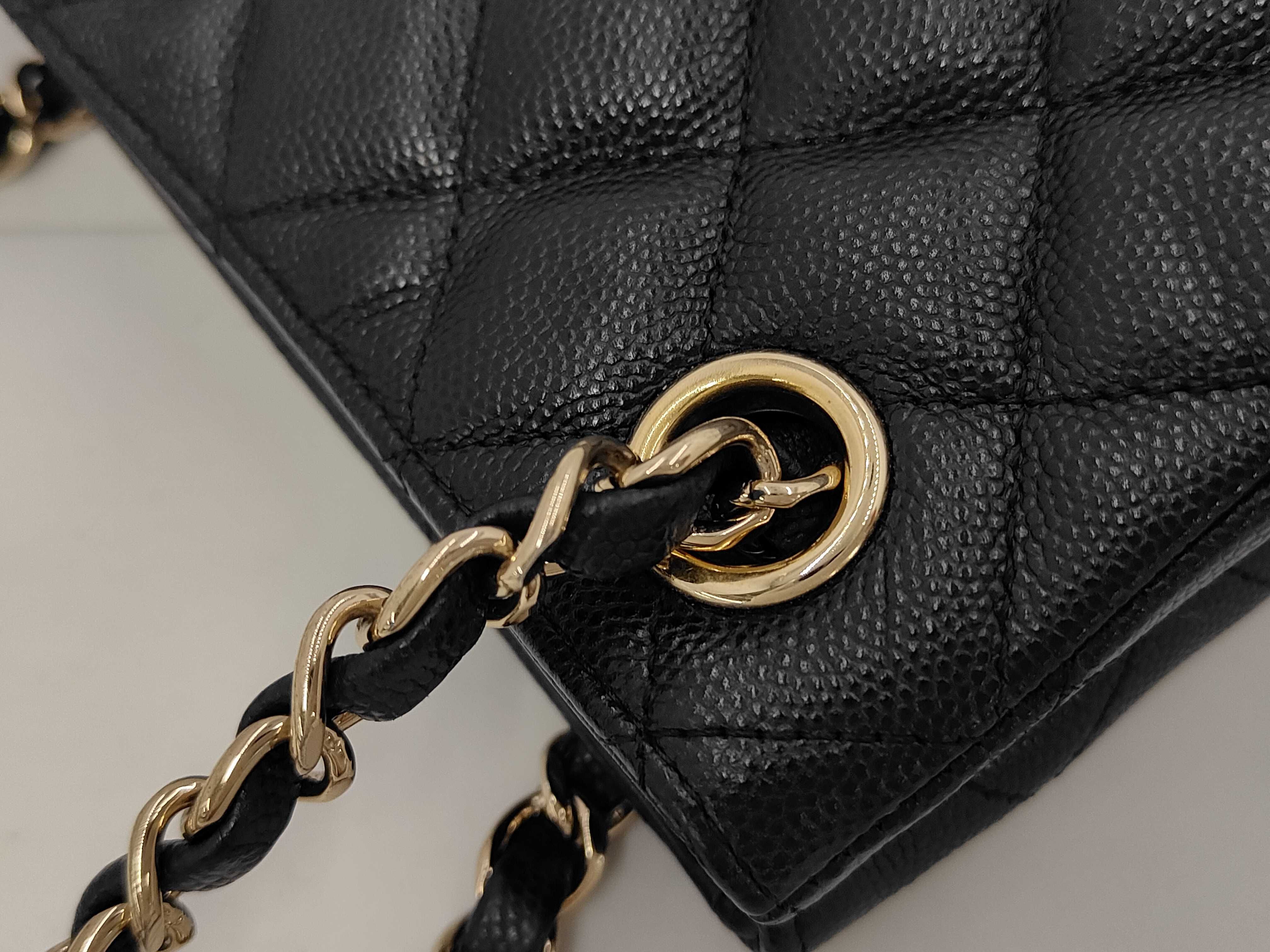 Black Bucket Tote Bag, Calfskin Shoulder Bag — view 7