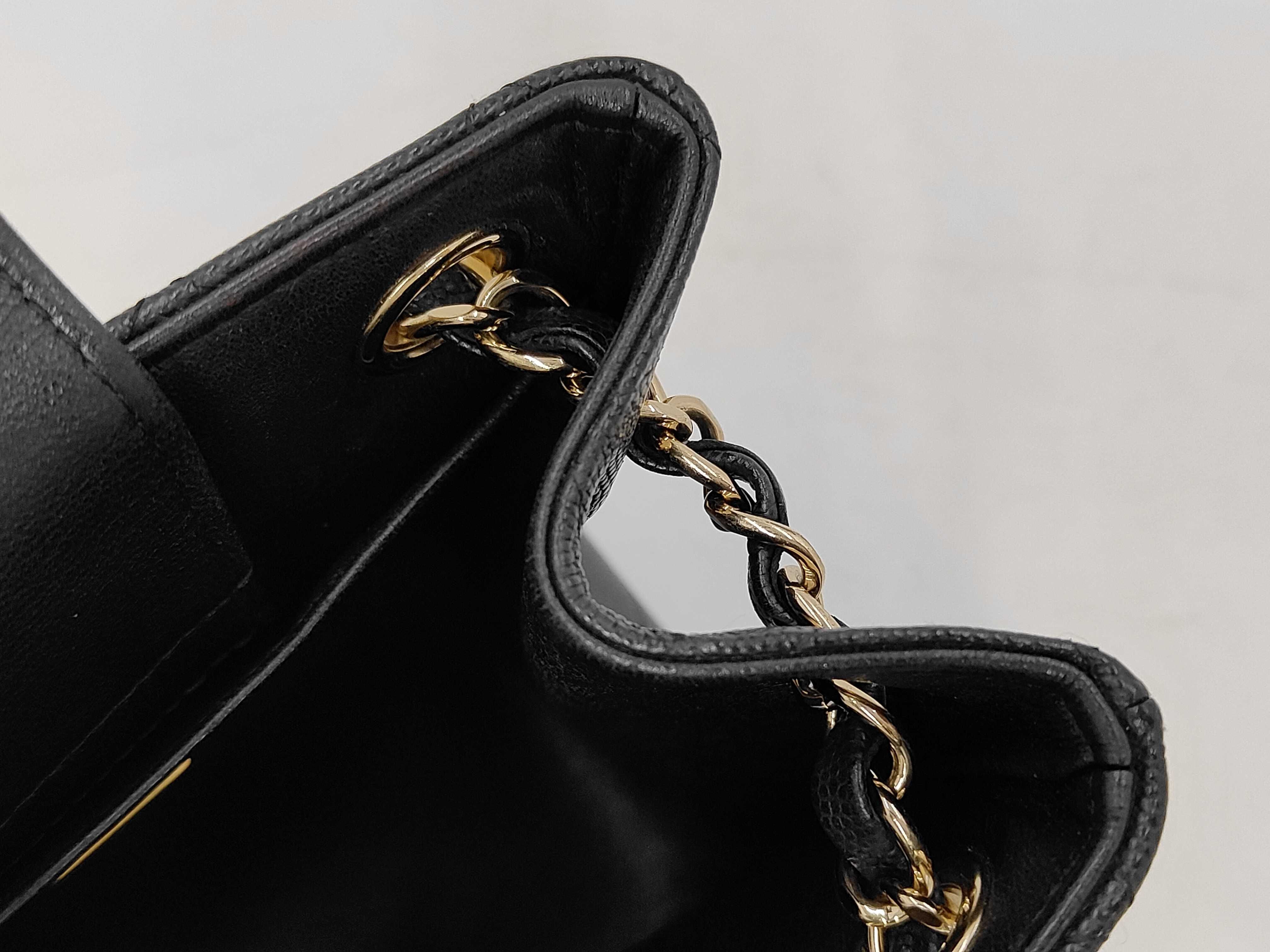 Black Bucket Tote Bag, Calfskin Shoulder Bag — view 10