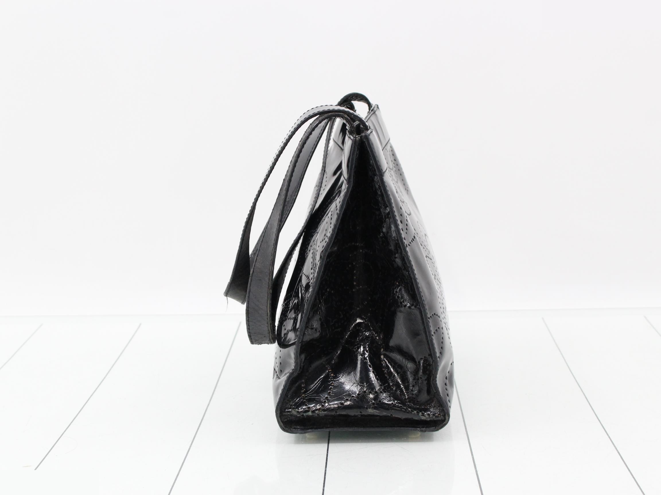 tote bag, shoulder bag, enamel, patent leather — view 4
