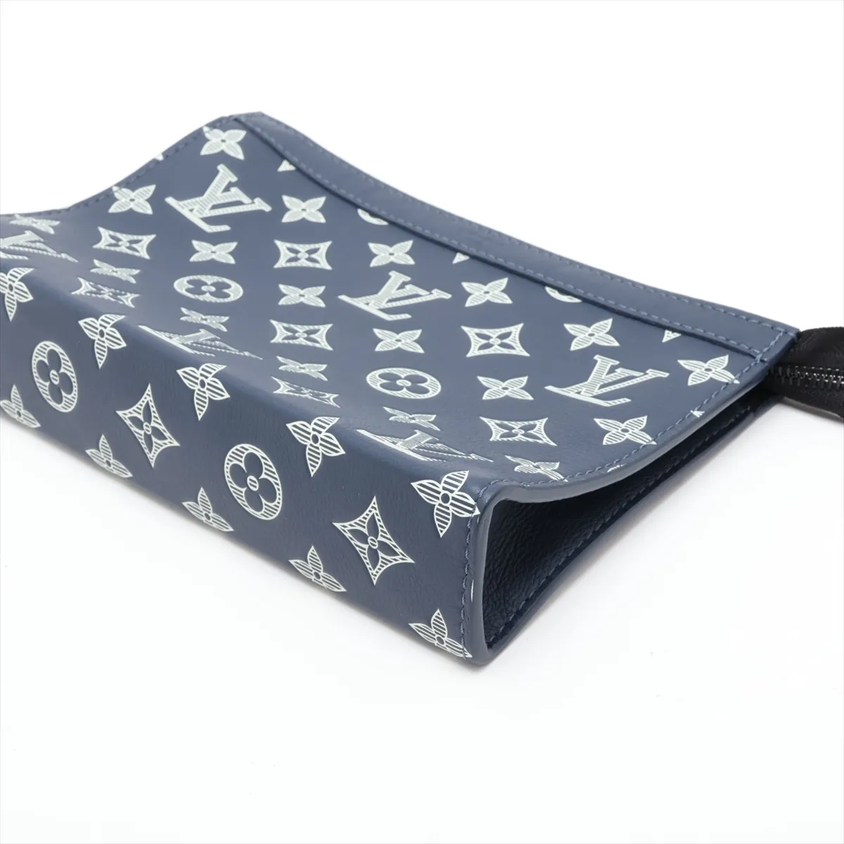 Monogram Shadow Gaston Wearable Wallet M83384 Navy (RFID responsive) — view 3