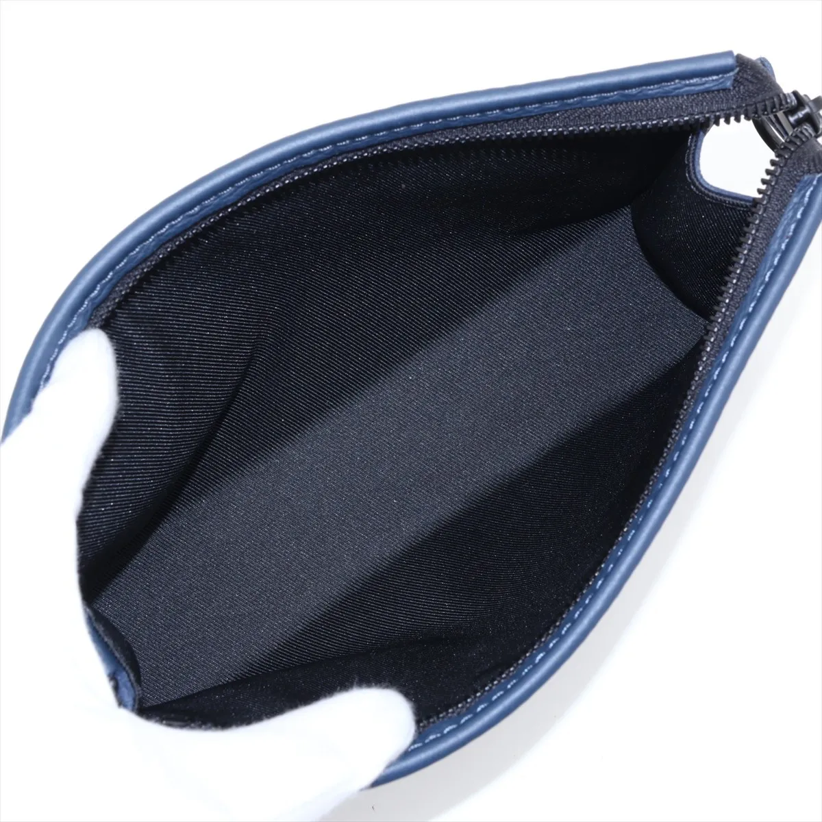 Monogram Shadow Gaston Wearable Wallet M83384 Navy (RFID responsive) — view 6