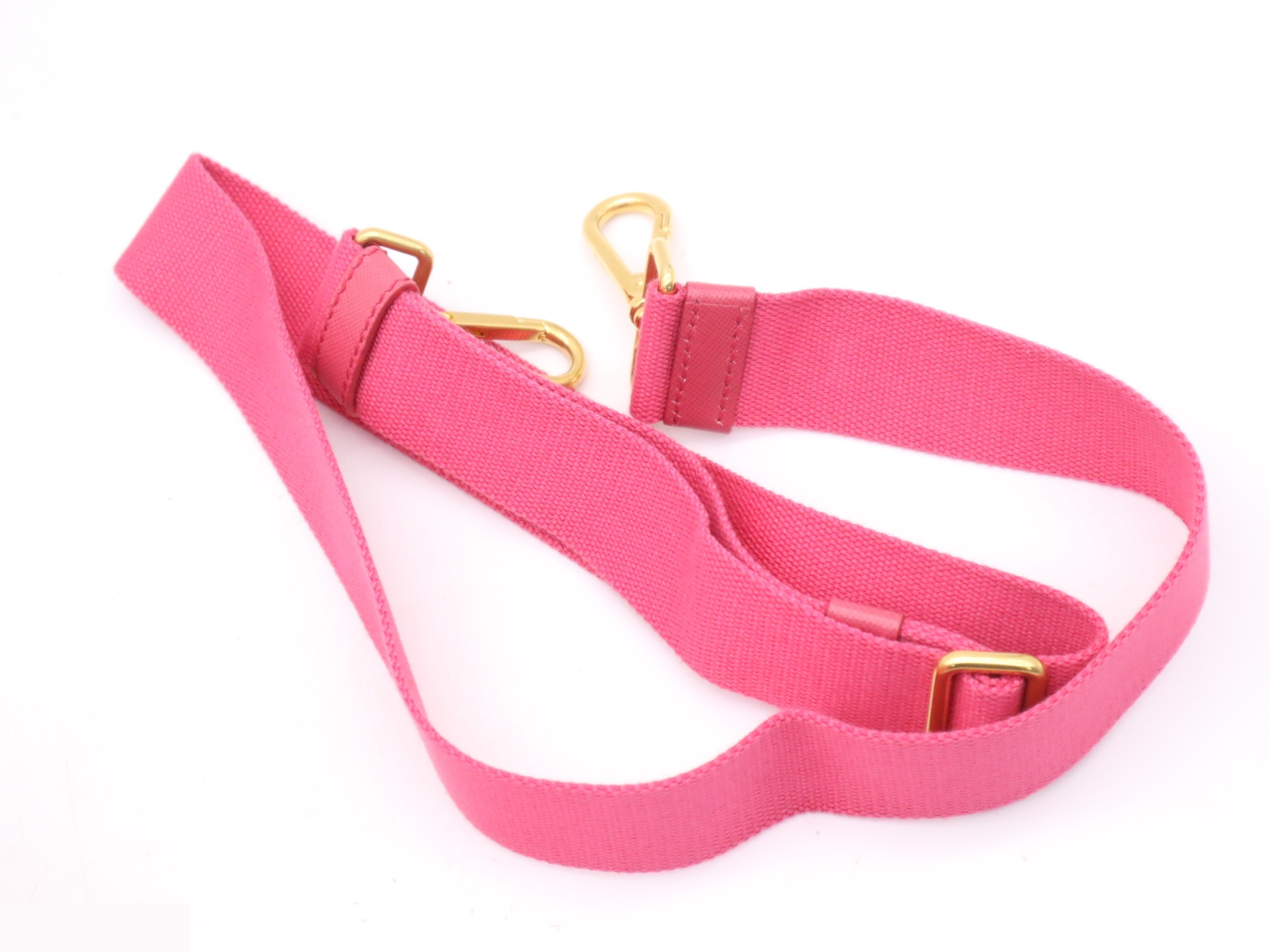 Denim Canapa Tote Bag, Mini Size, Pink, Gold Hardware, Shoulder Strap — view 8