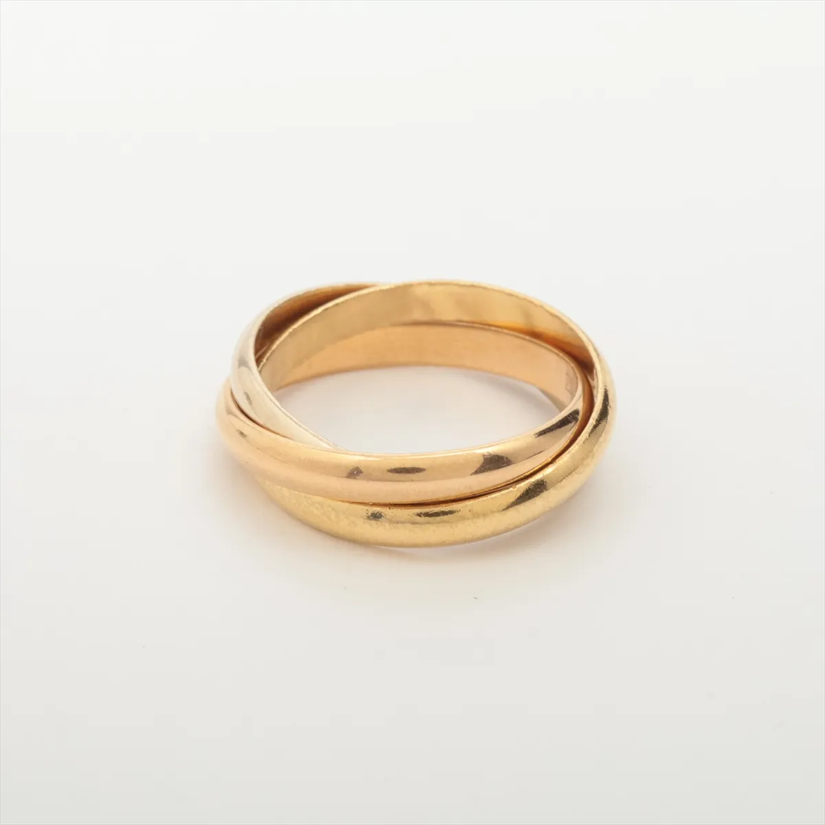 Trinity Ring 750 (YG x PG x WG) 4.7g Size 49 JM770 (Sold out, holes, dents) — view 2
