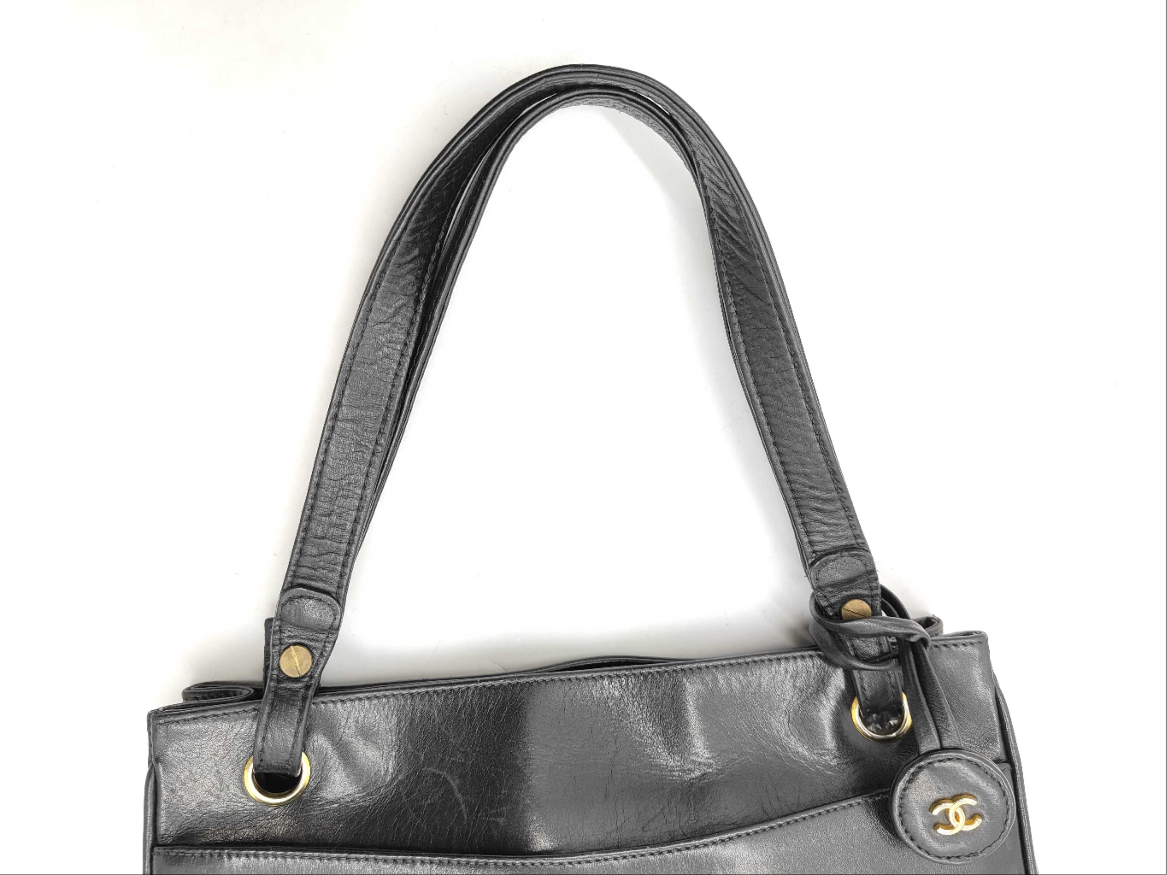 Shoulder Bag Matelassé Coco Mark Black 1 Series Tote Bag — view 3