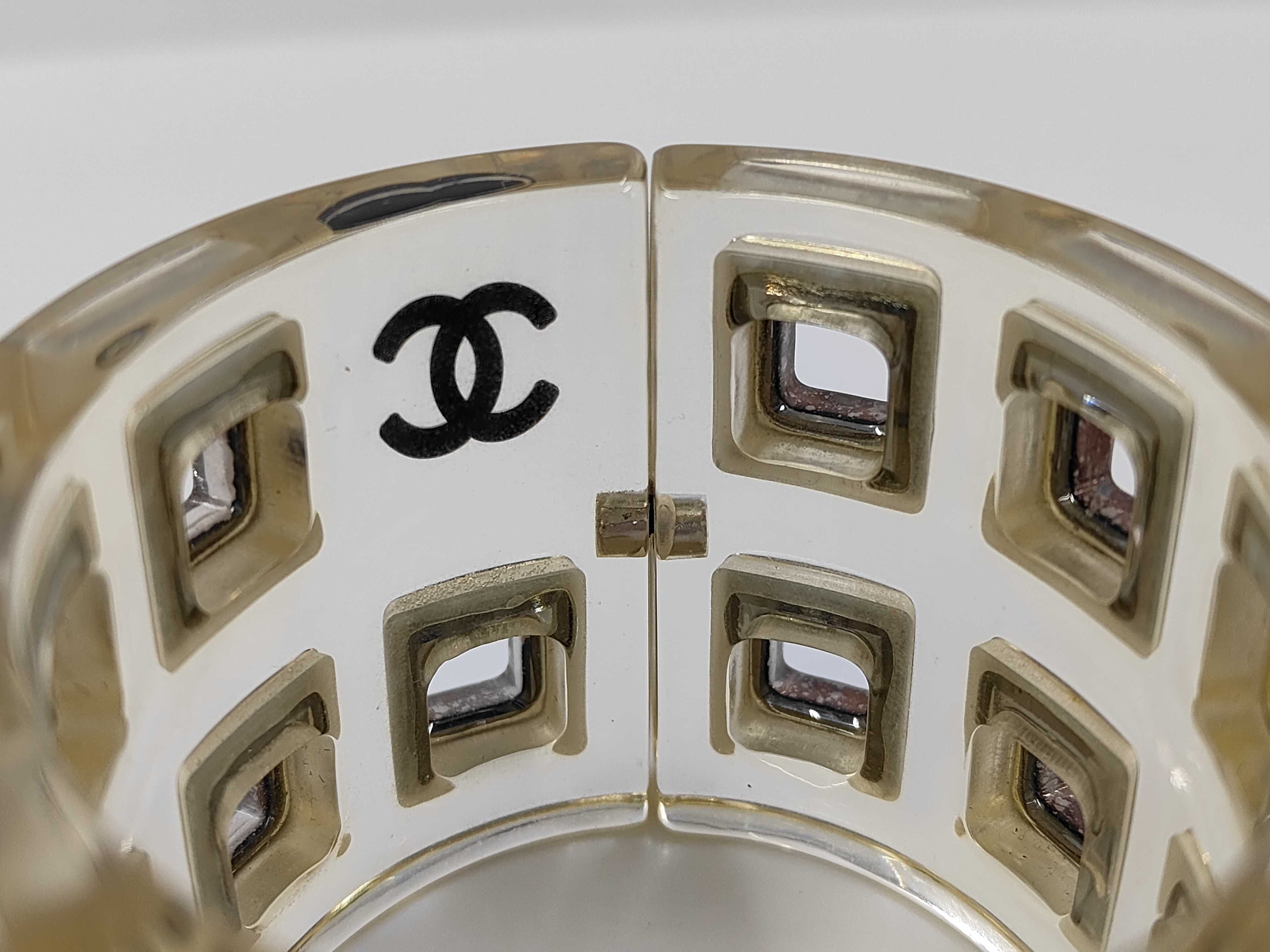 Resin Coco Bangle Clear Bracelet/Bangle — view 5