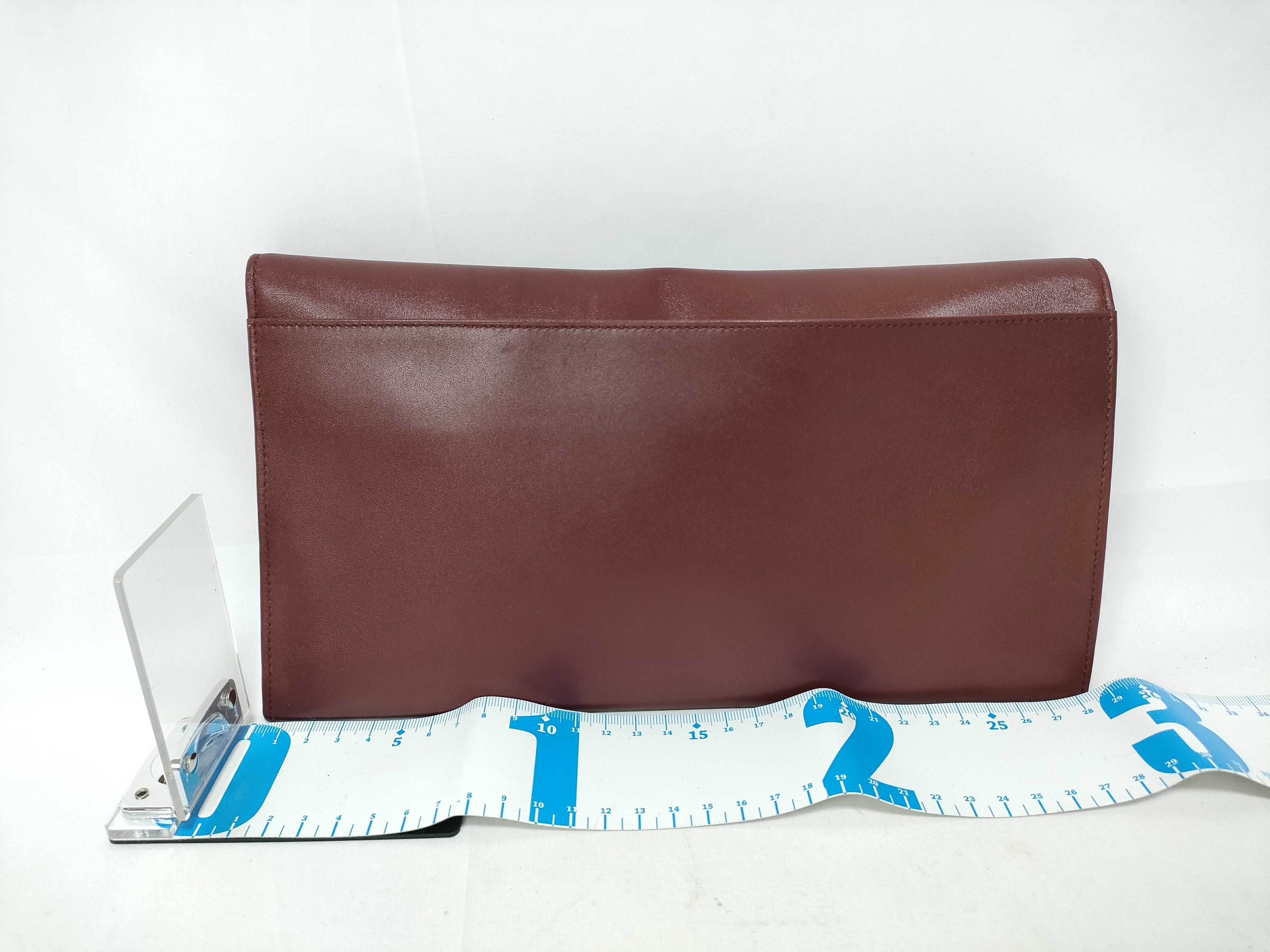 Must Line Clutch Bag, Bordeaux, with dust bag. — view 2