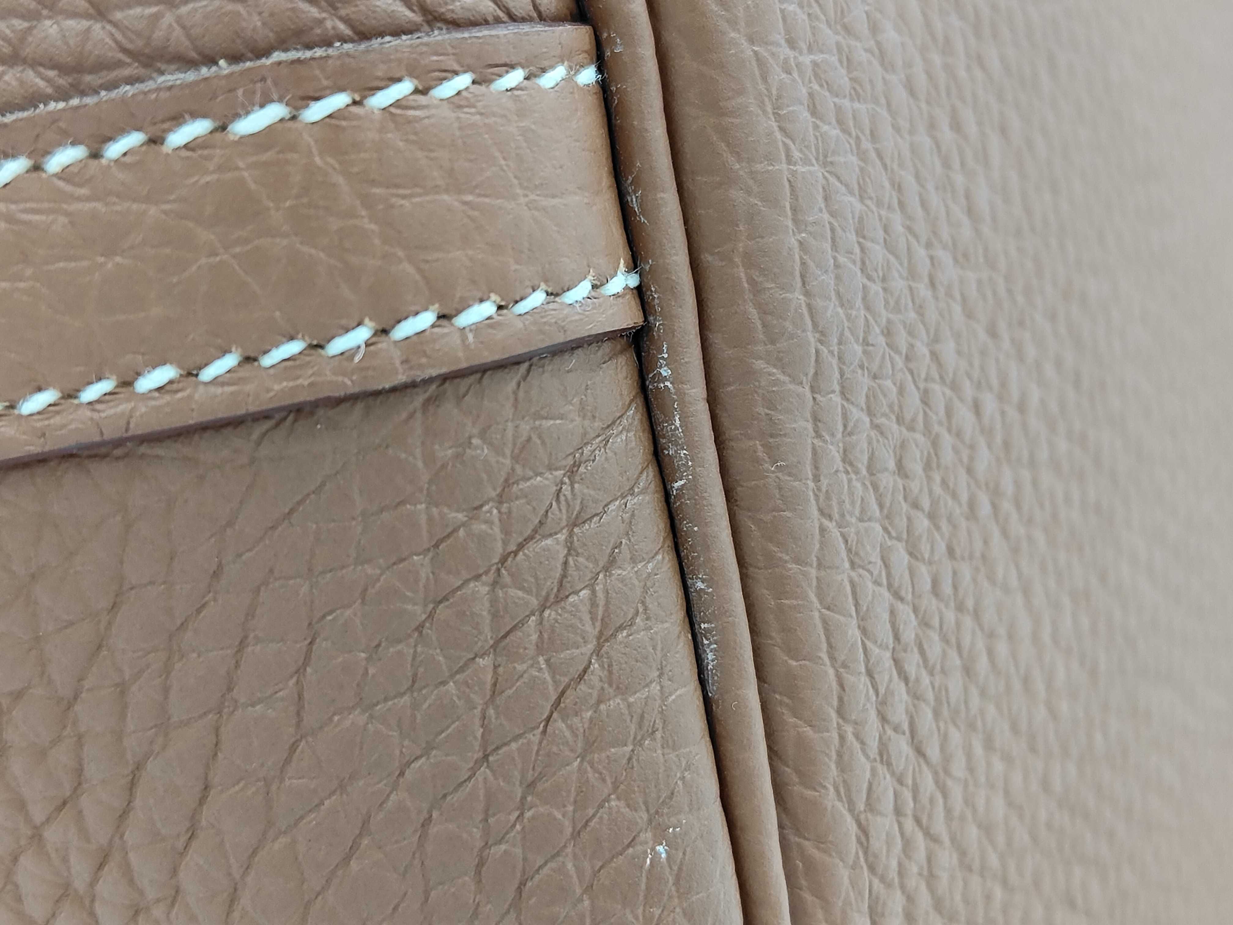 Picotin Lock 22 MM Taurillon Clemence Leather Gold Silver Hardware B Stamp Handbag — view 5