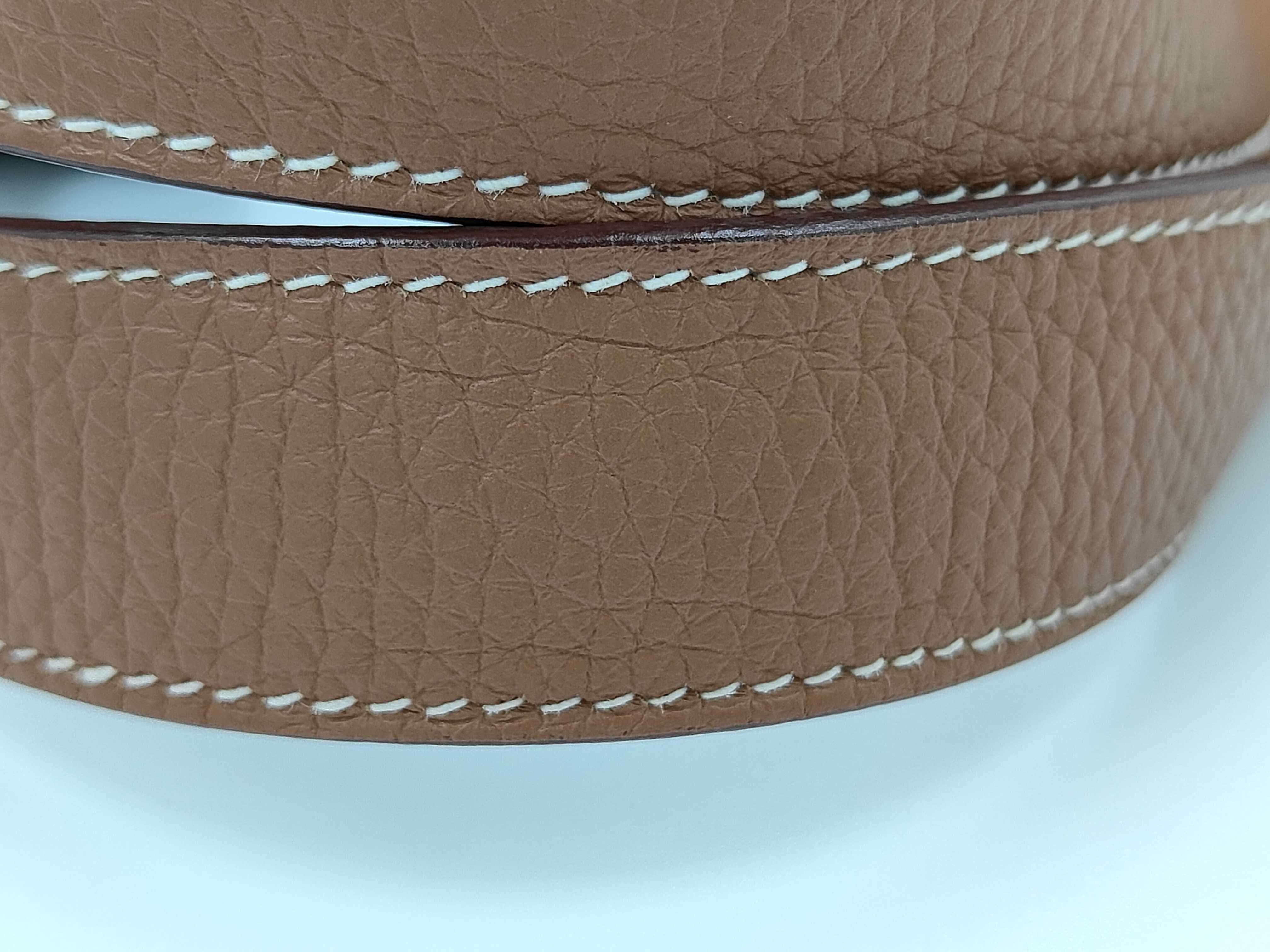 Picotin Lock 22 MM Taurillon Clemence Leather Gold Silver Hardware B Stamp Handbag — view 10