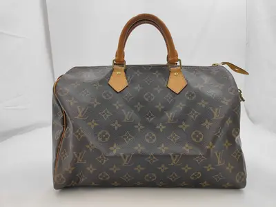Monogram Bag Speedy 35 with Initial DU2110 Boston Bag