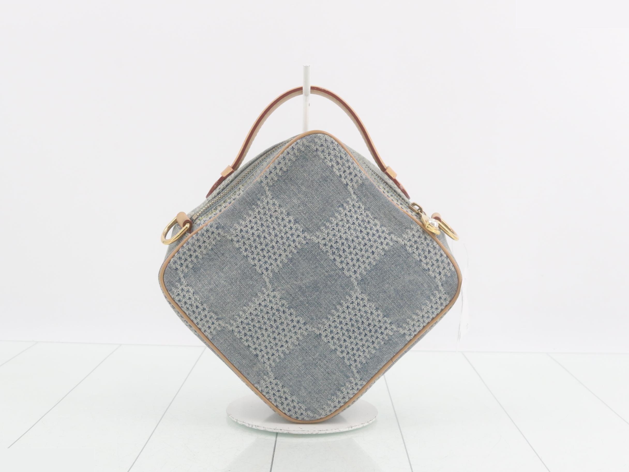 Damier Denim 3D Chess Messenger 2-Way Handbag — view 2