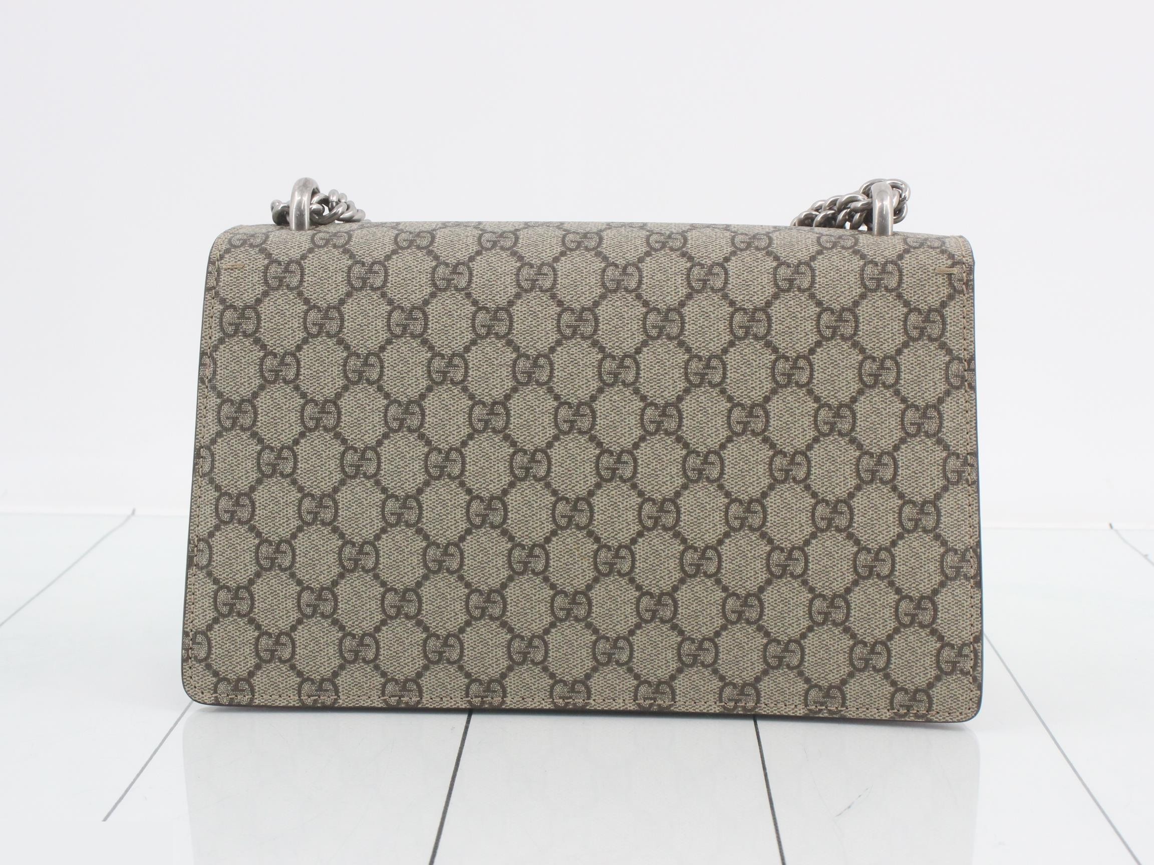 Dionysus GG Supreme Suede Chain Shoulder Bag — view 2