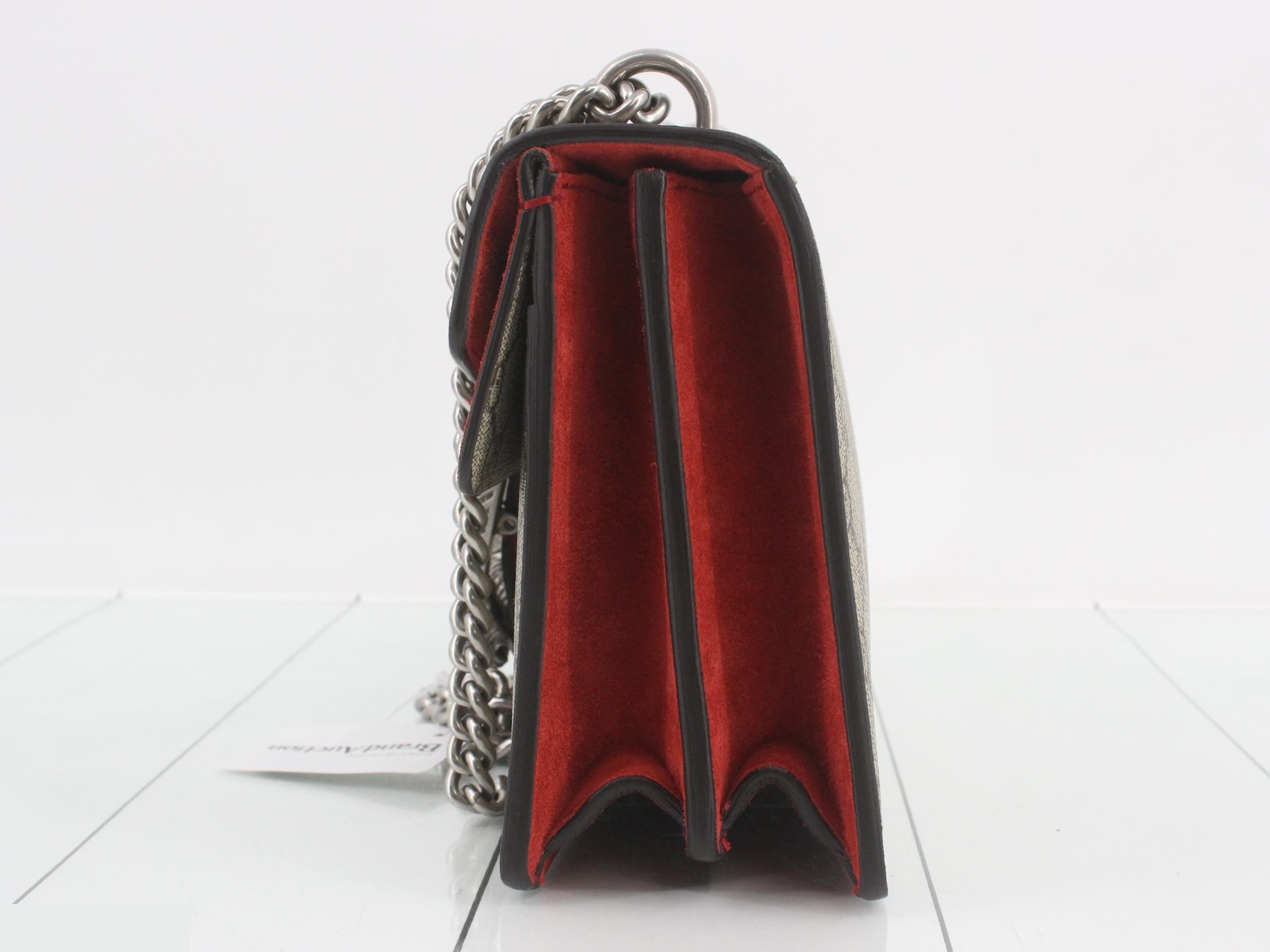 Dionysus GG Supreme Suede Chain Shoulder Bag — view 3
