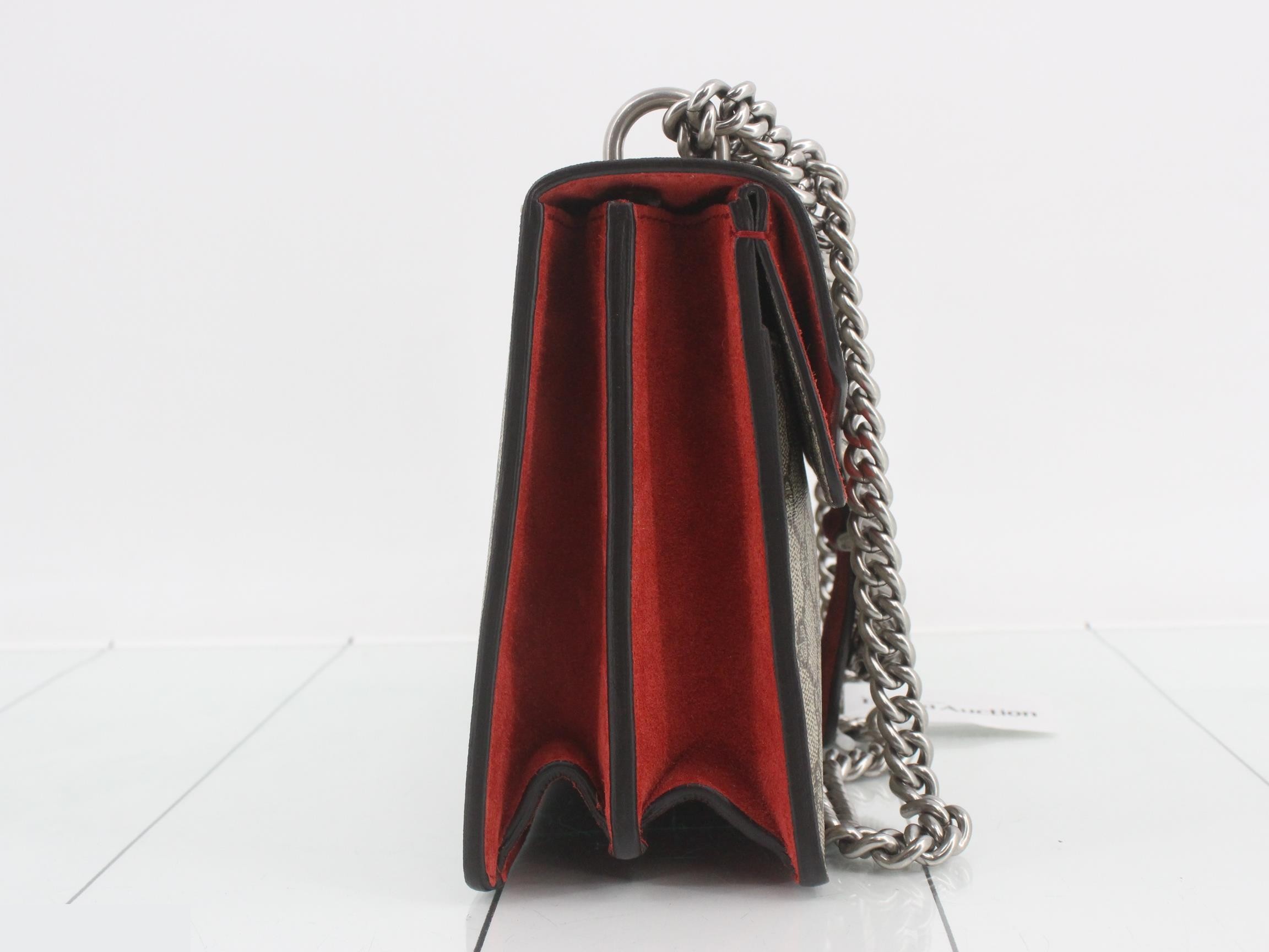 Dionysus GG Supreme Suede Chain Shoulder Bag — view 4