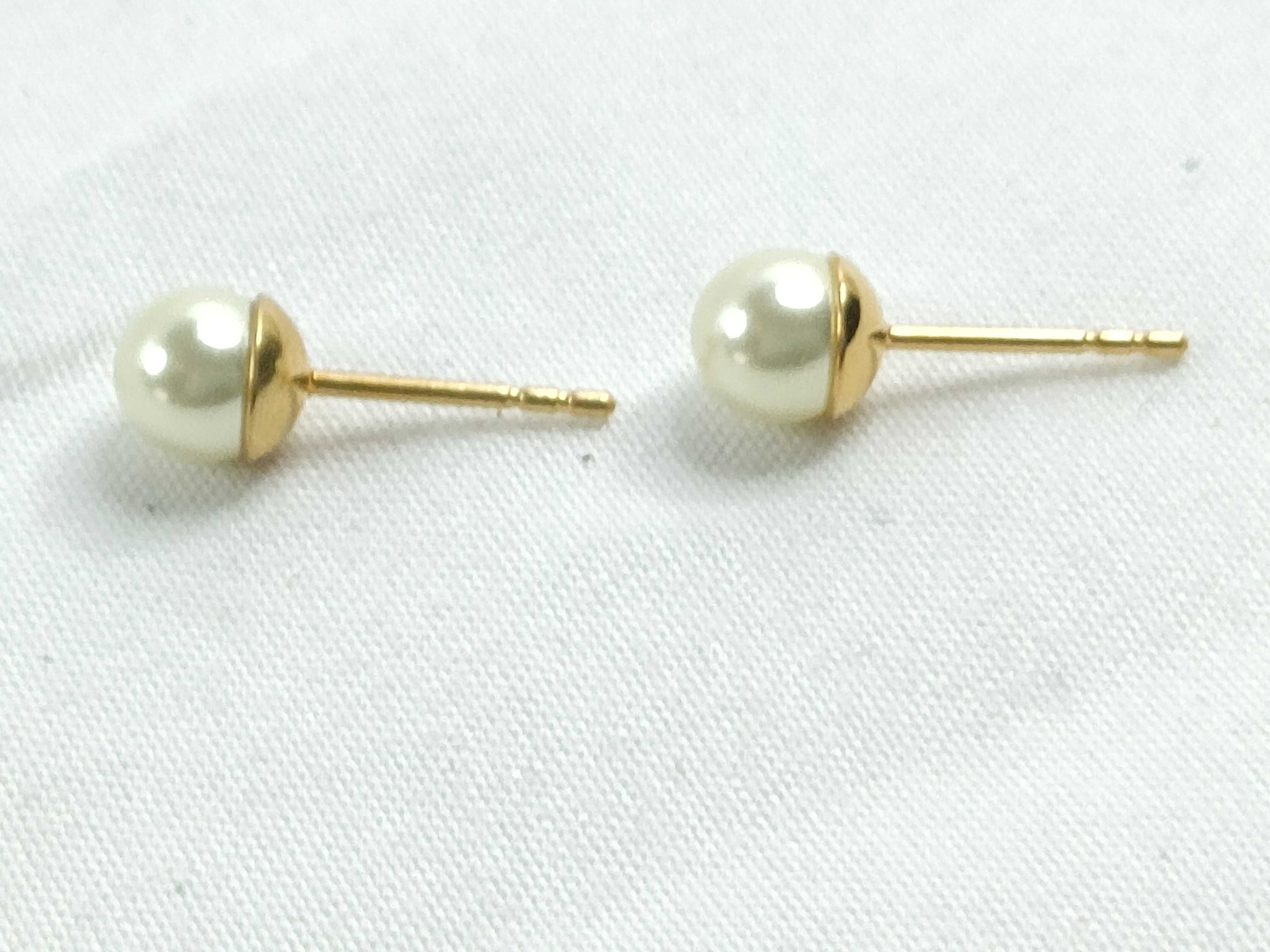 Tribal Pearl Star Earrings — view 4