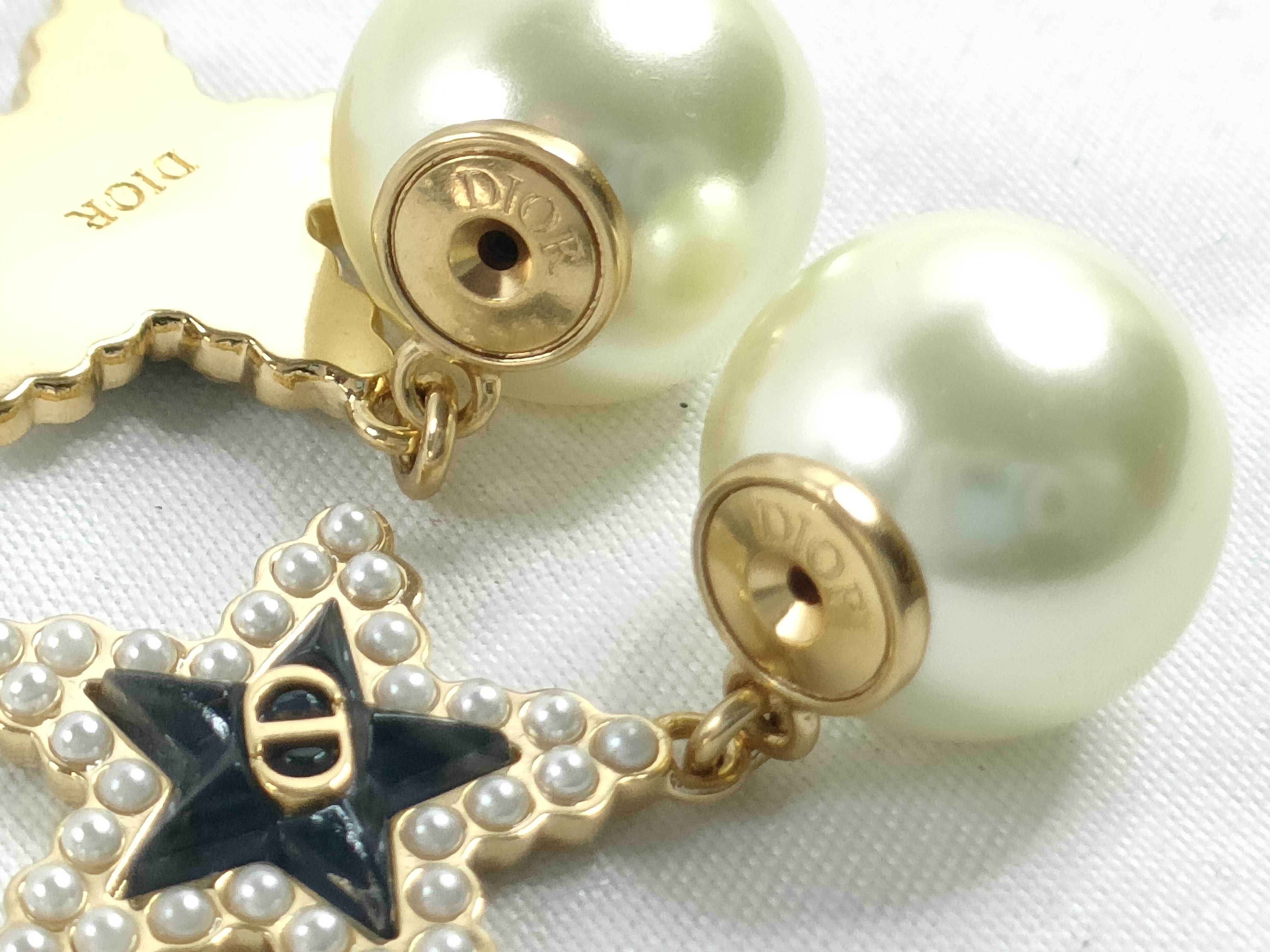 Tribal Pearl Star Earrings — view 8