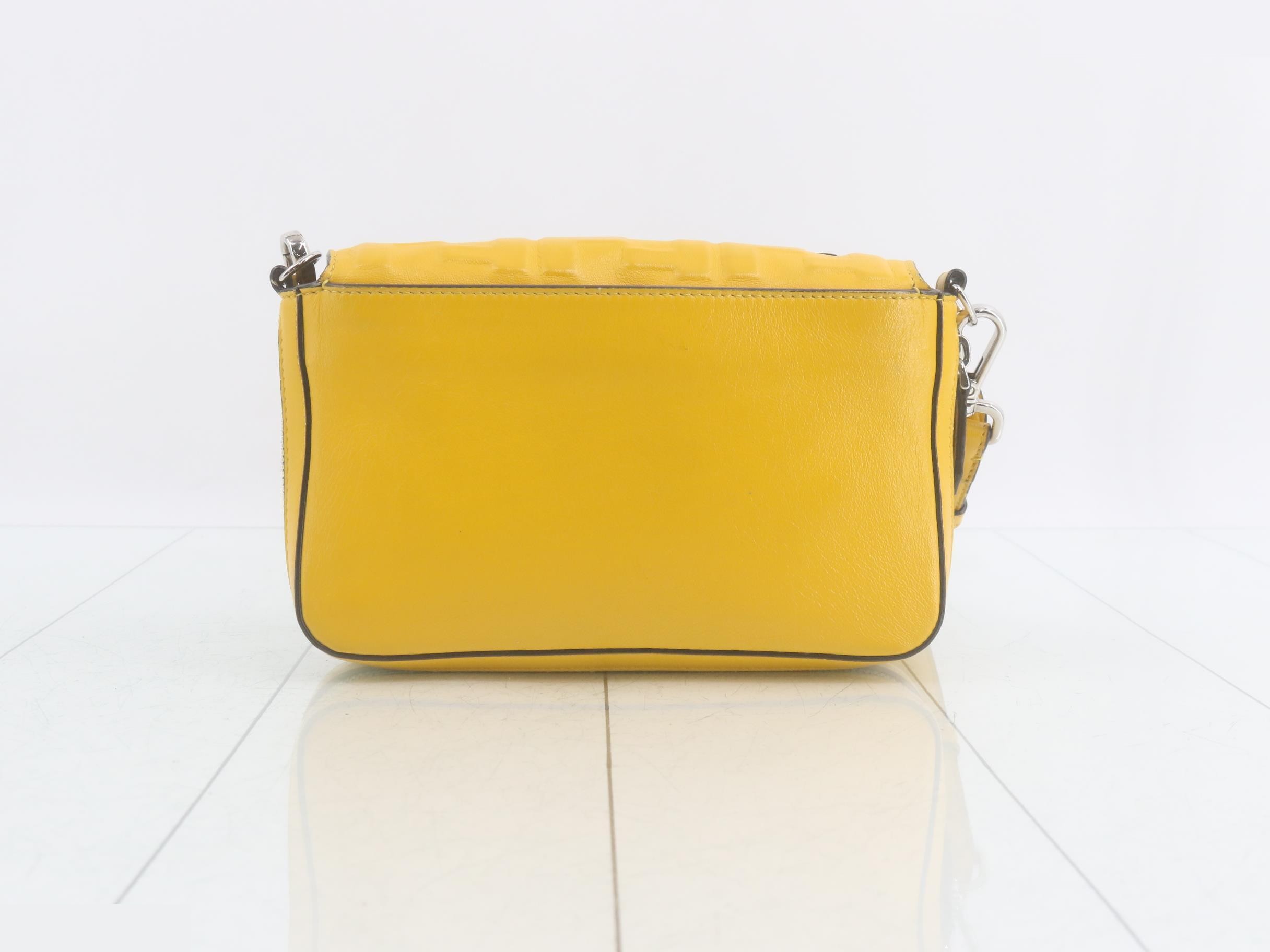 ZUCCA (Bag) - Embossed Shoulder Bag, Yellow — view 2
