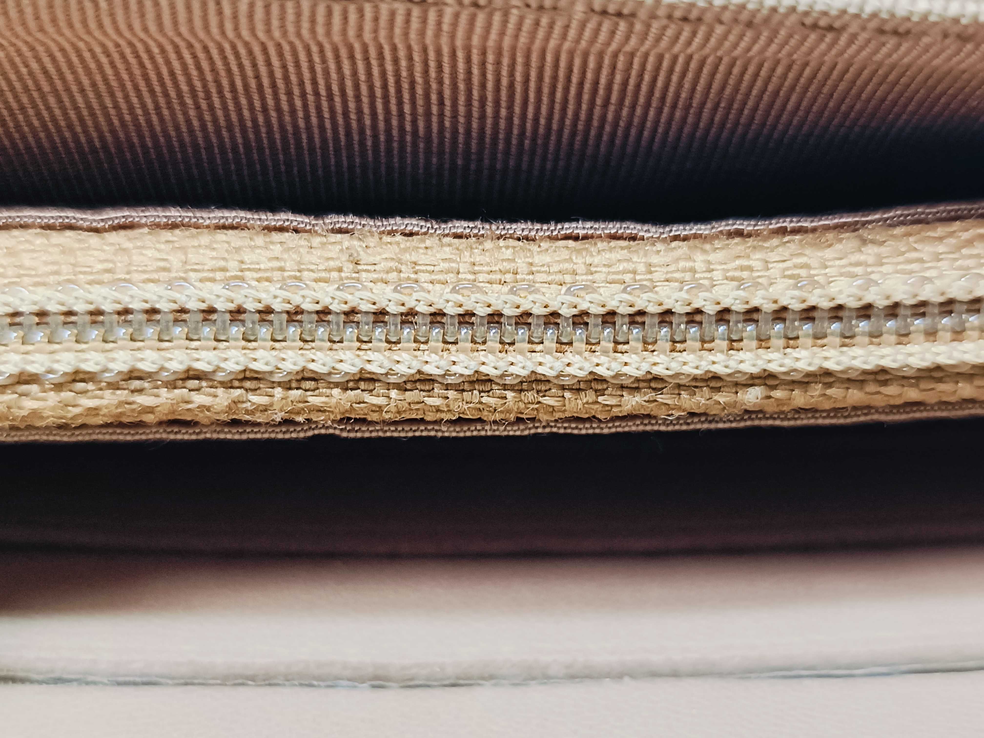 Lambskin Matelassé Wallet with Coco Mark, Beige — view 11