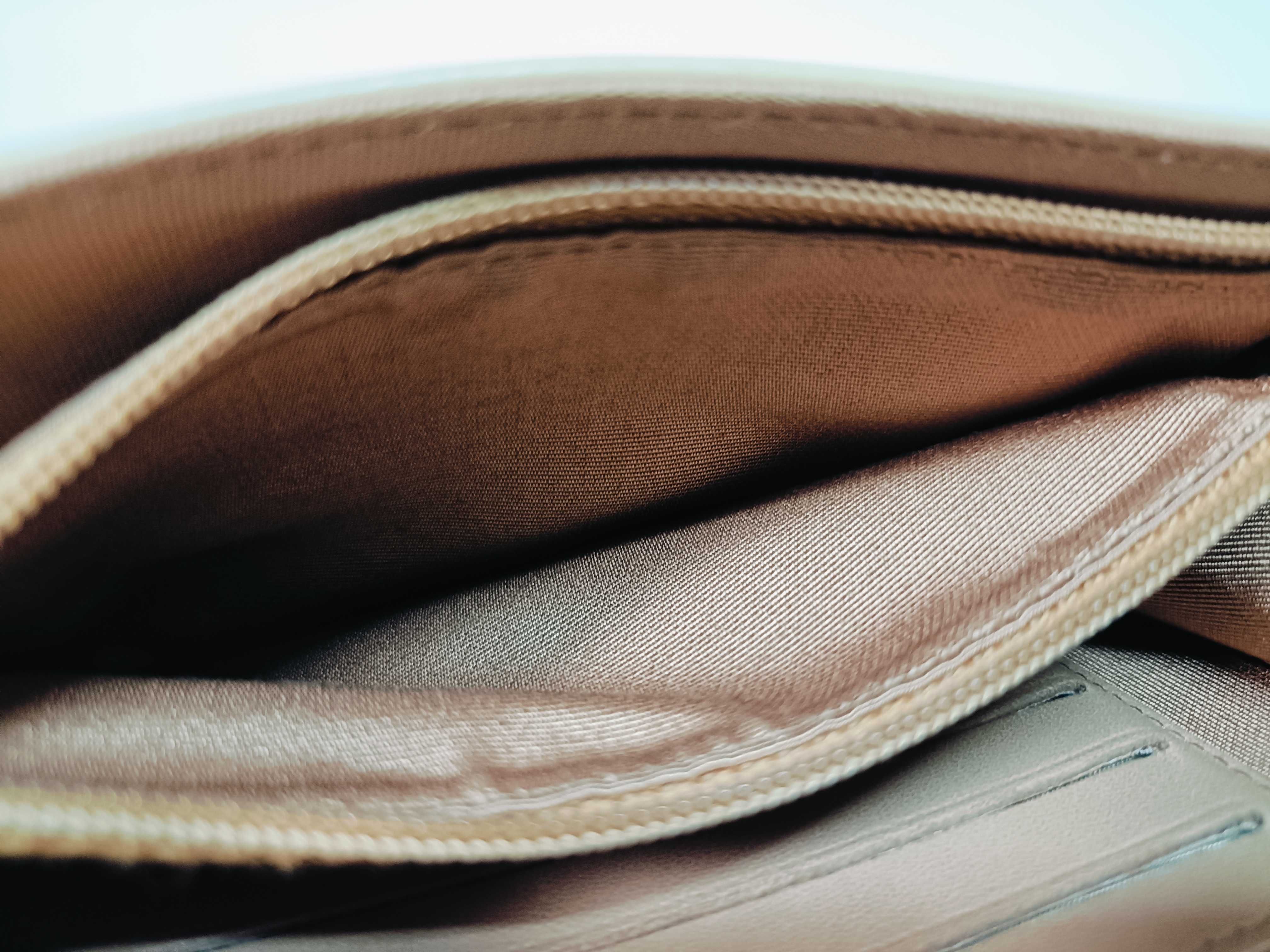 Lambskin Matelassé Wallet with Coco Mark, Beige — view 12