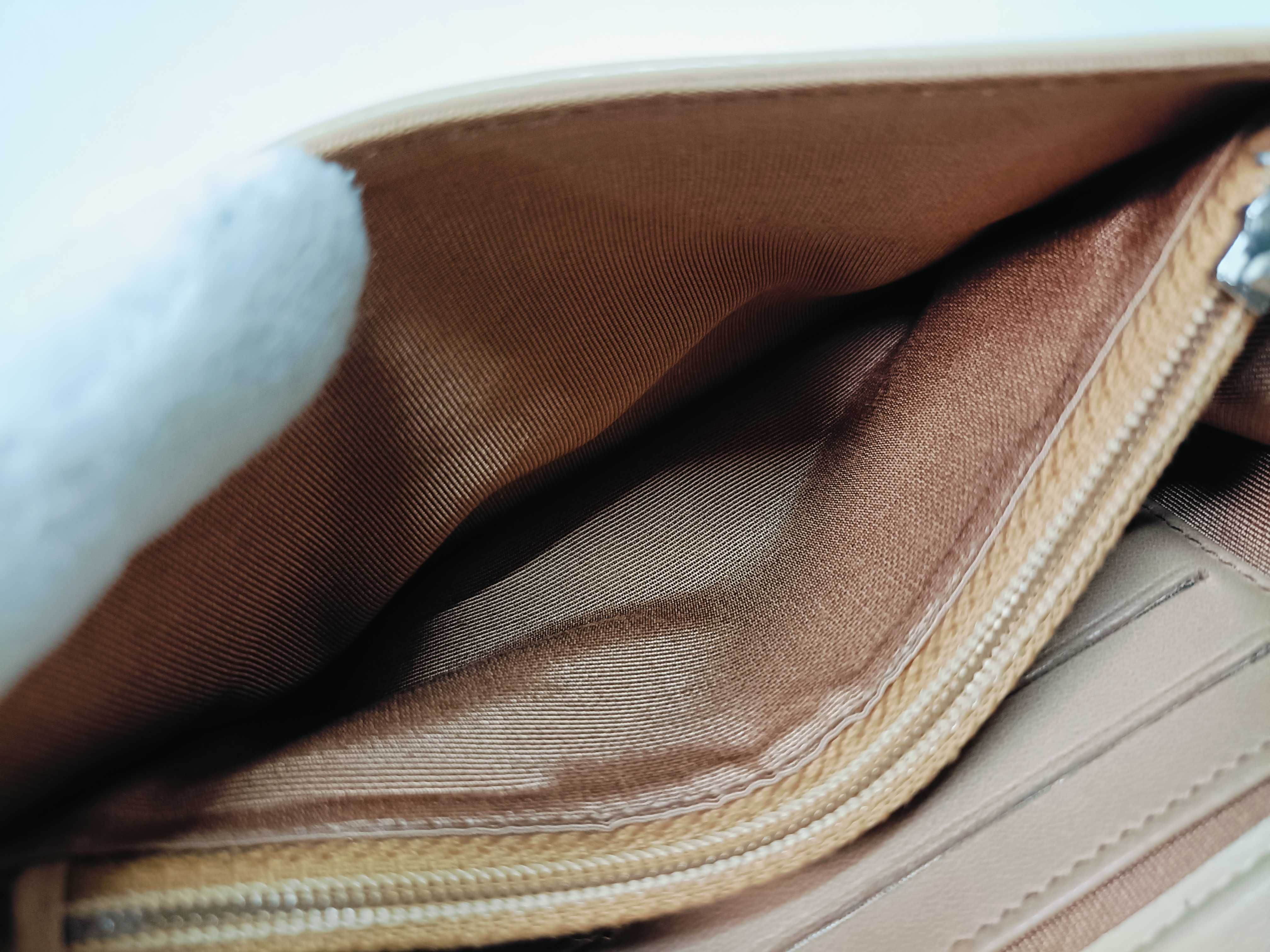 Lambskin Matelassé Wallet with Coco Mark, Beige — view 14