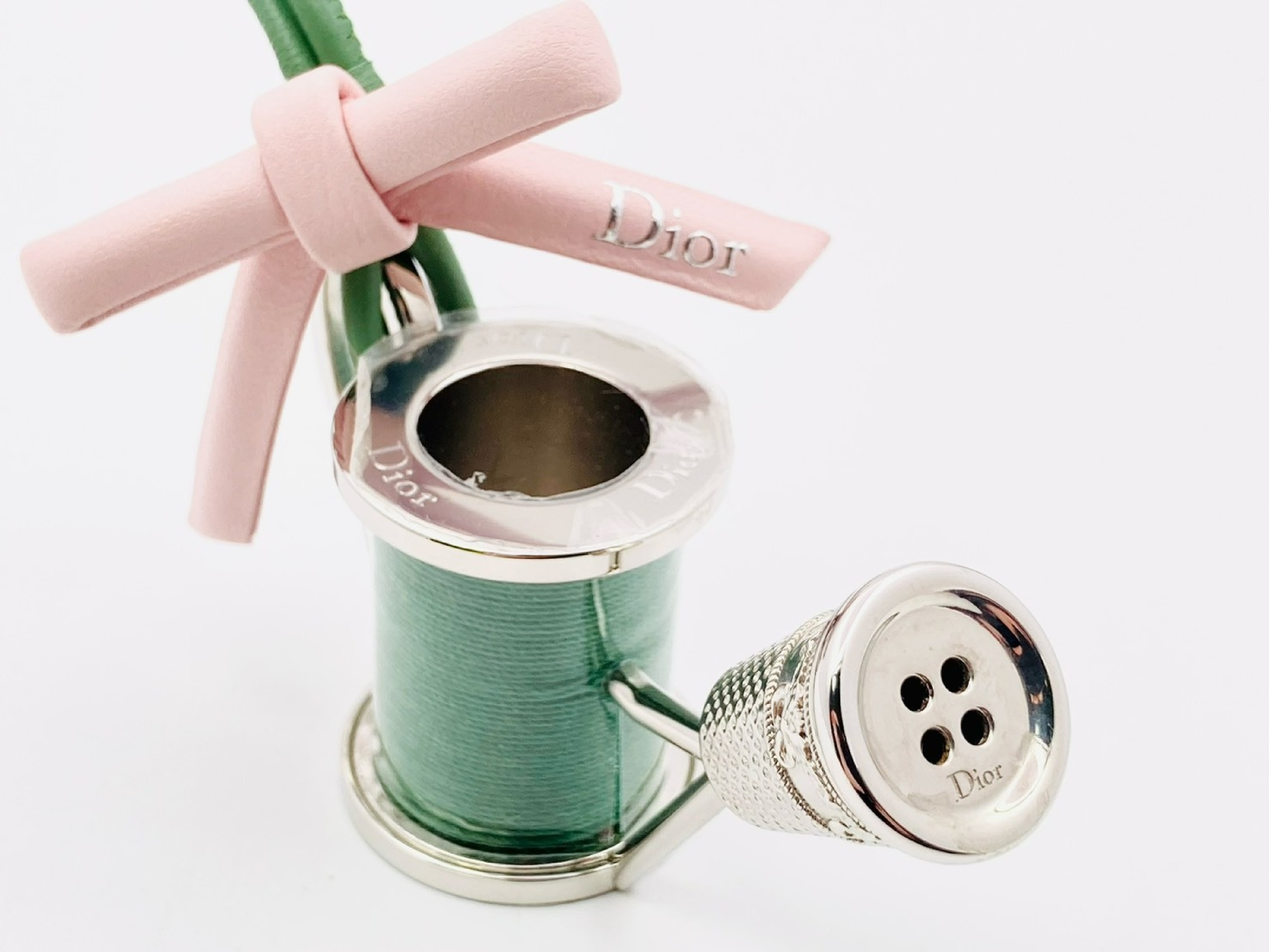 Jardin DAtelier Watering Can, Thimble & Thread Spool, Ribbon Charm (Current Product) Key Case/Keychain — view 2