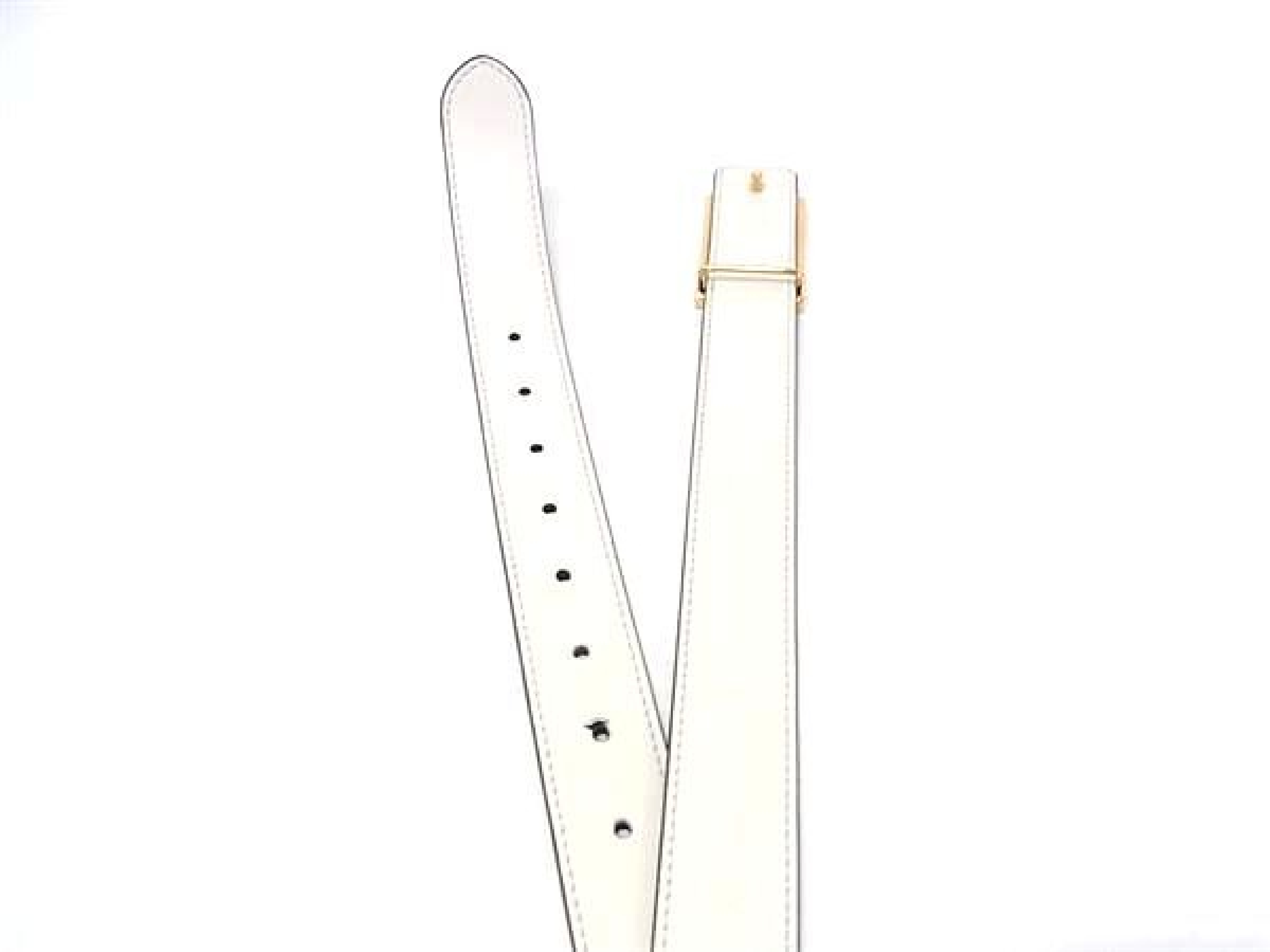 Leather Belt with Gold Hardware, Business Style, Men's, Dark Brown, FY4034 — view 3