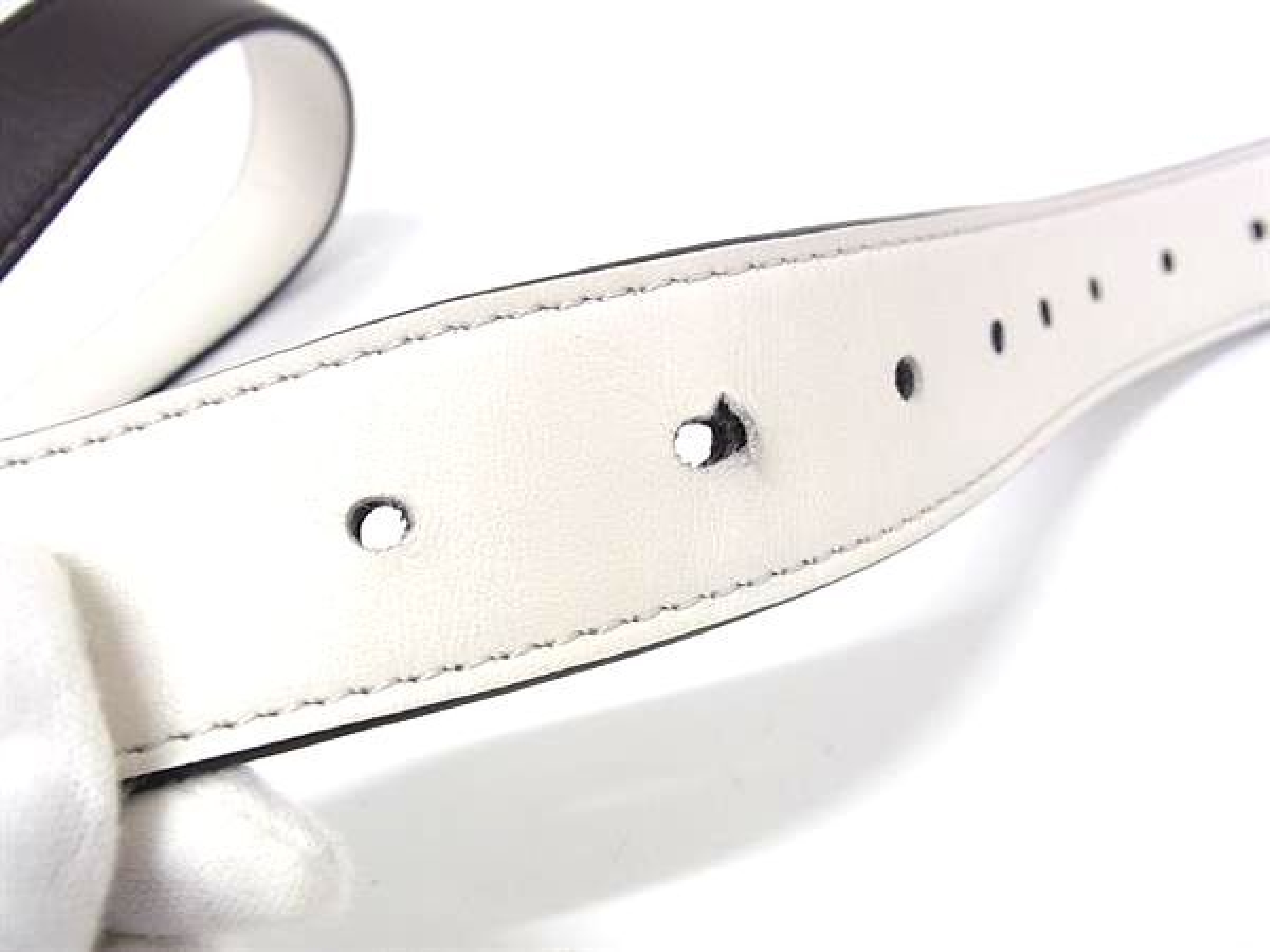 Leather Belt with Gold Hardware, Business Style, Men's, Dark Brown, FY4034 — view 4