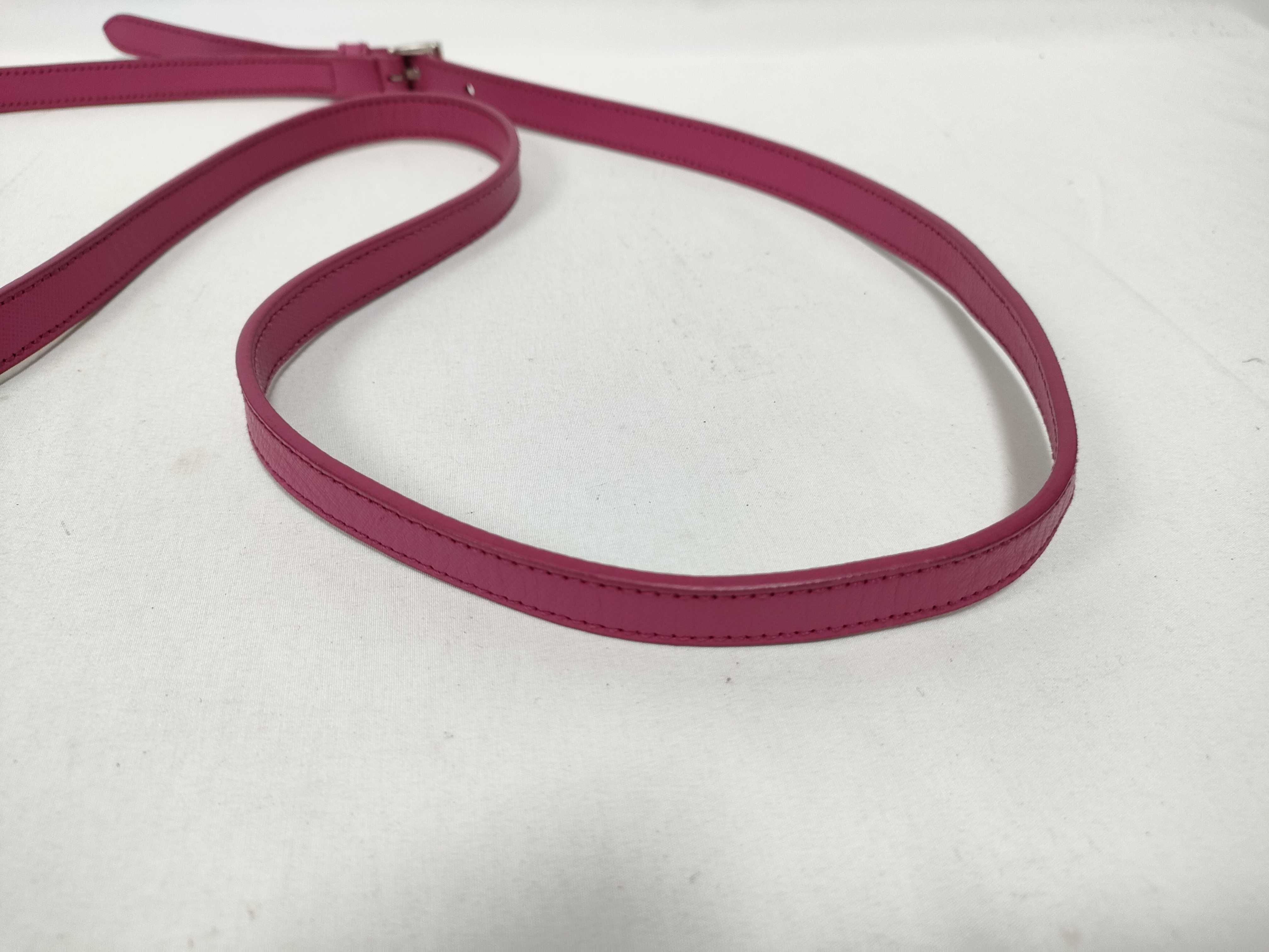 Tessuto x Saffiano Shoulder Bag, Pink BT1010 — view 7