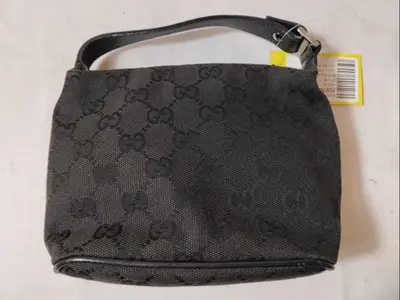 GG Canvas Leather Accessory Pouch 039.1147.002.058 Handbag