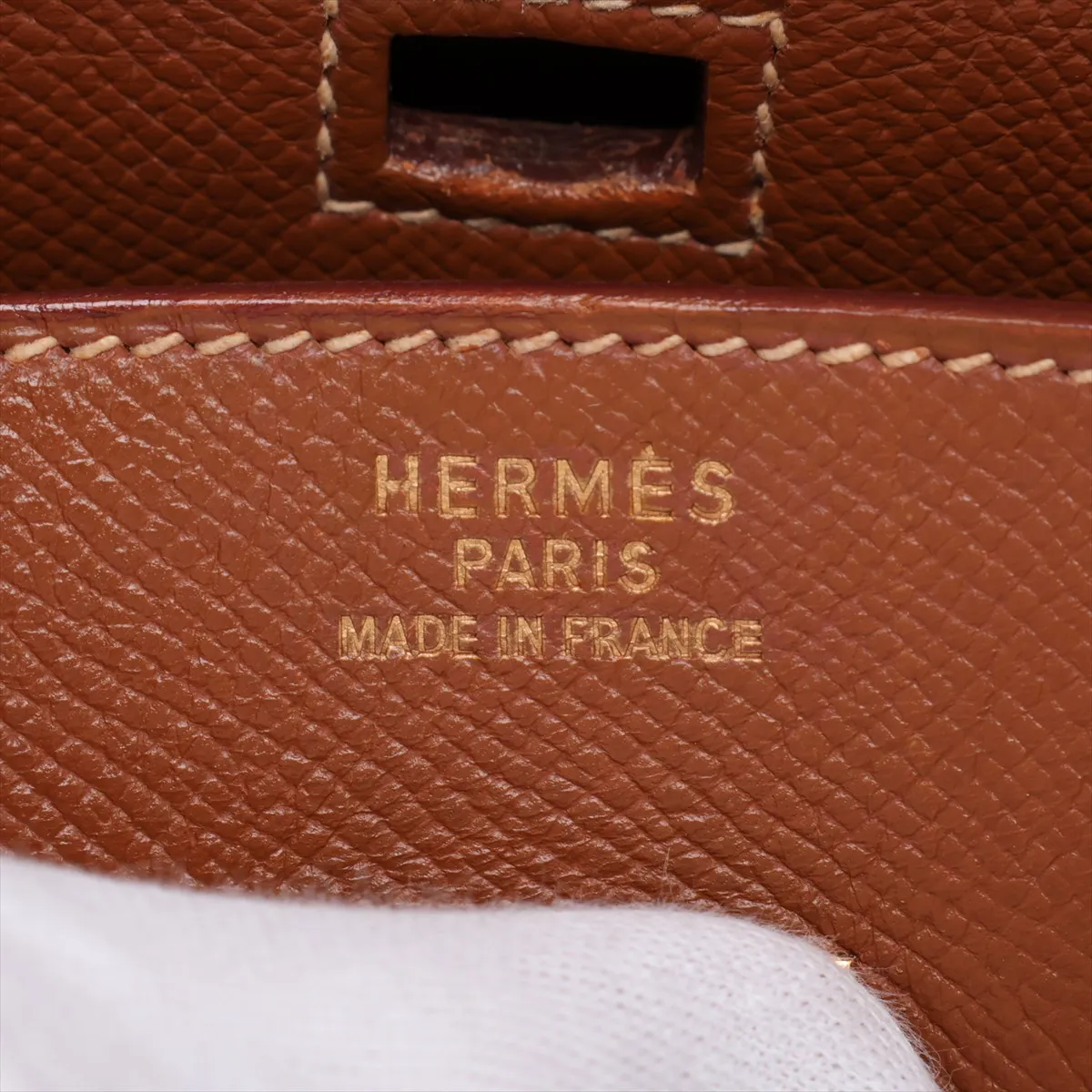 [Individually packaged] Hermes Birkin 35 Letournée Courchevel Gold hardware Y: 1995 Padlock is difficult to open — view 10