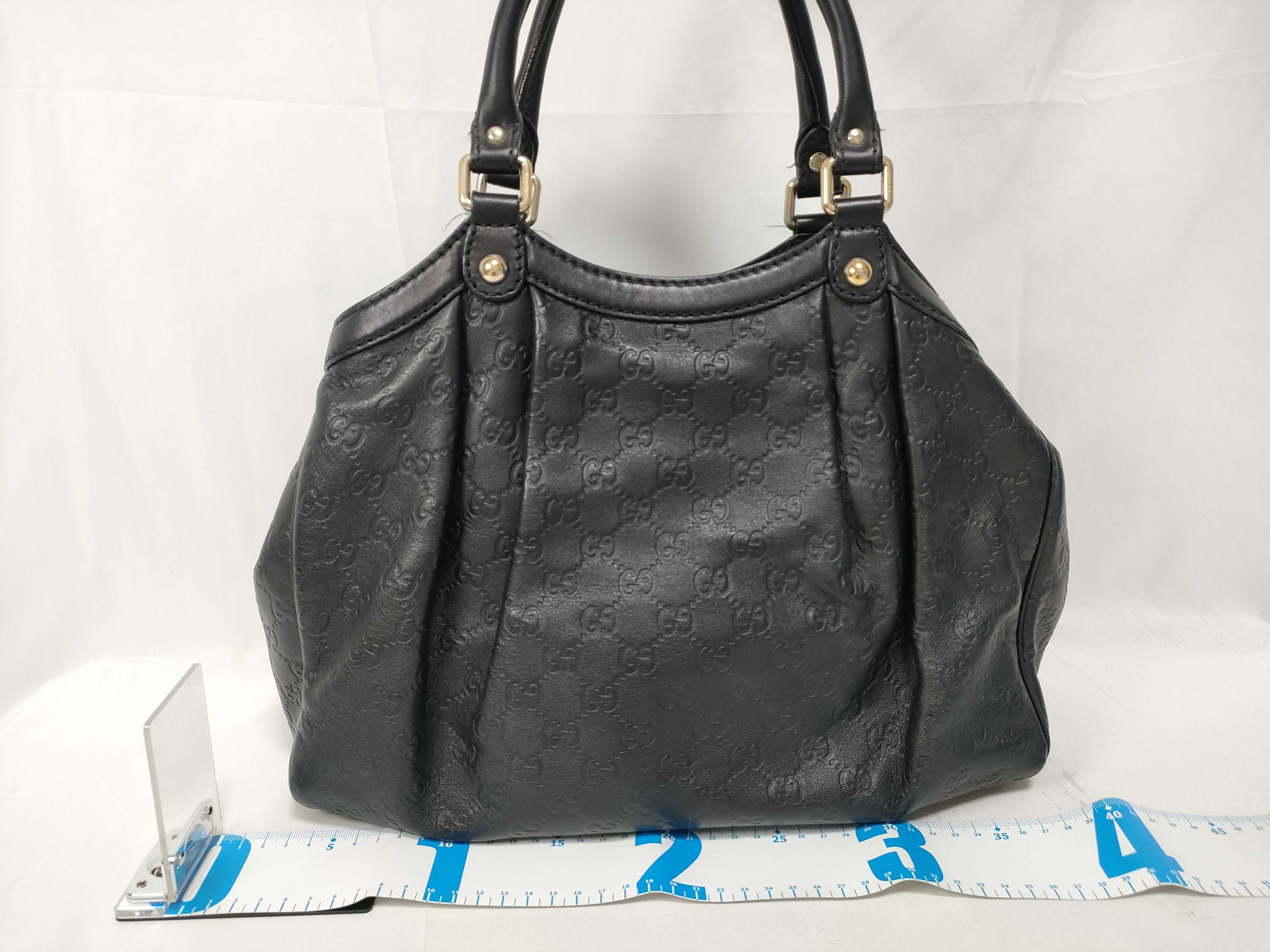 handbag, GG leather, black, Sukey, 211944 493492 — view 2