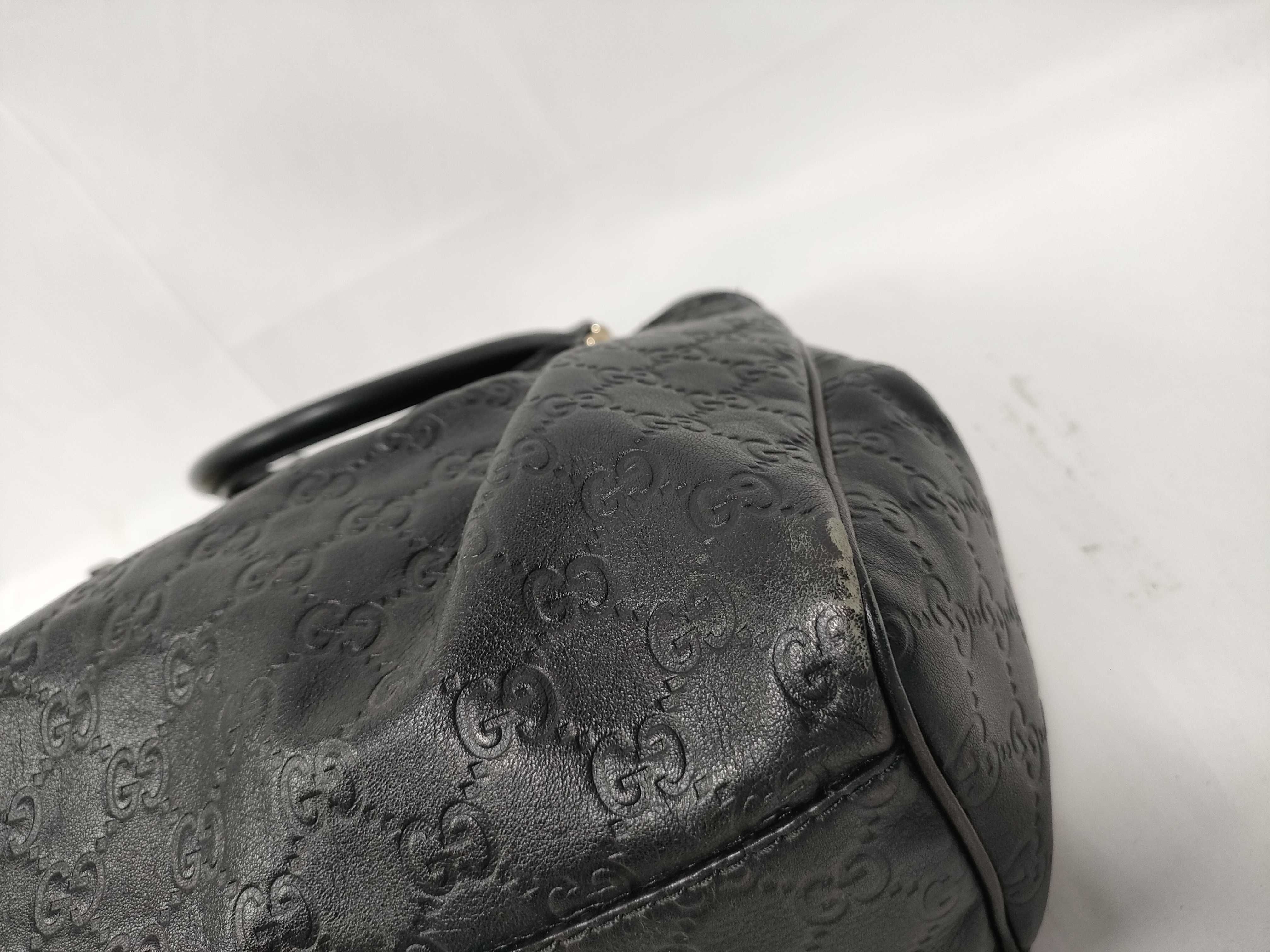 handbag, GG leather, black, Sukey, 211944 493492 — view 4