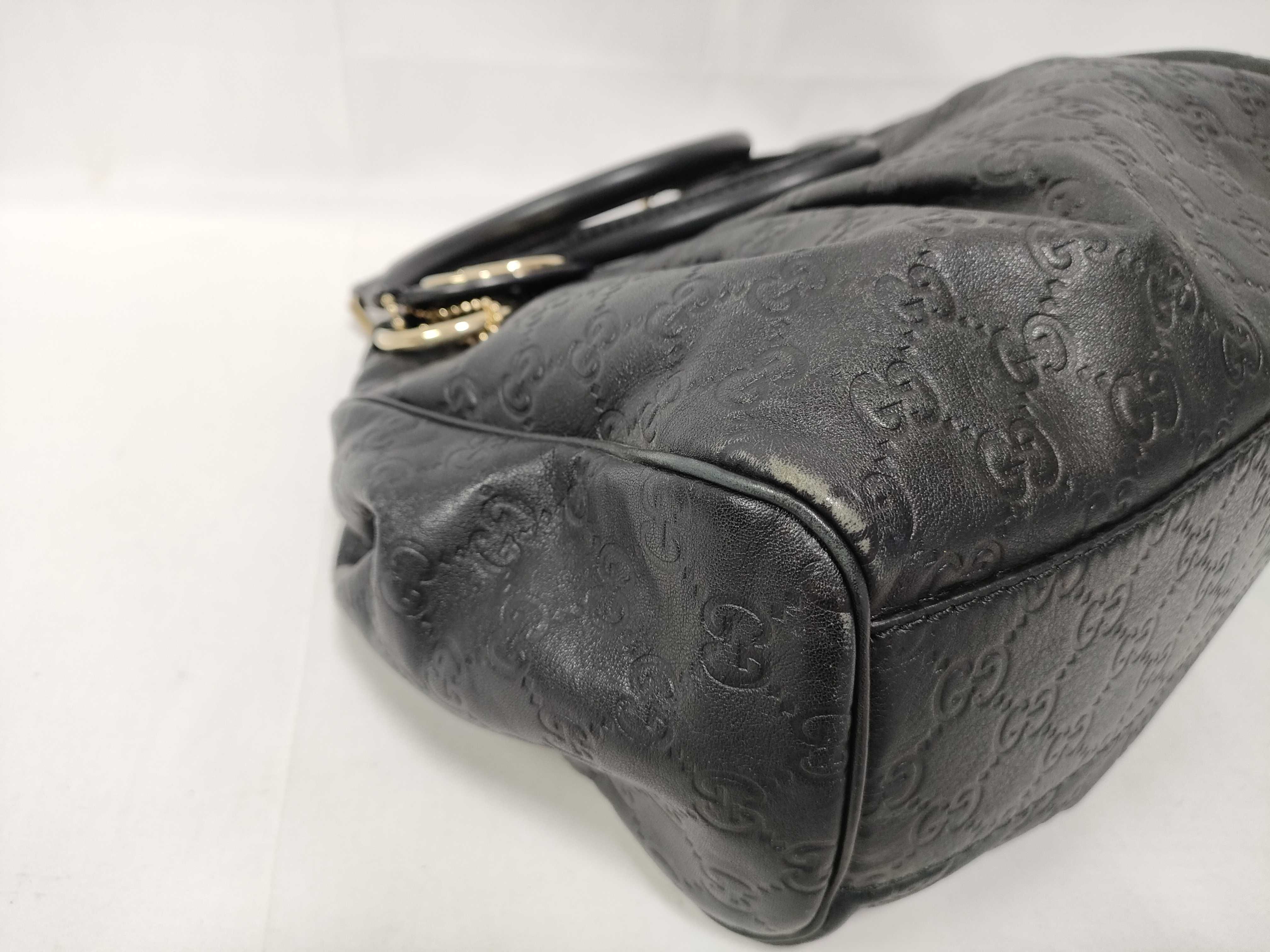 handbag, GG leather, black, Sukey, 211944 493492 — view 5