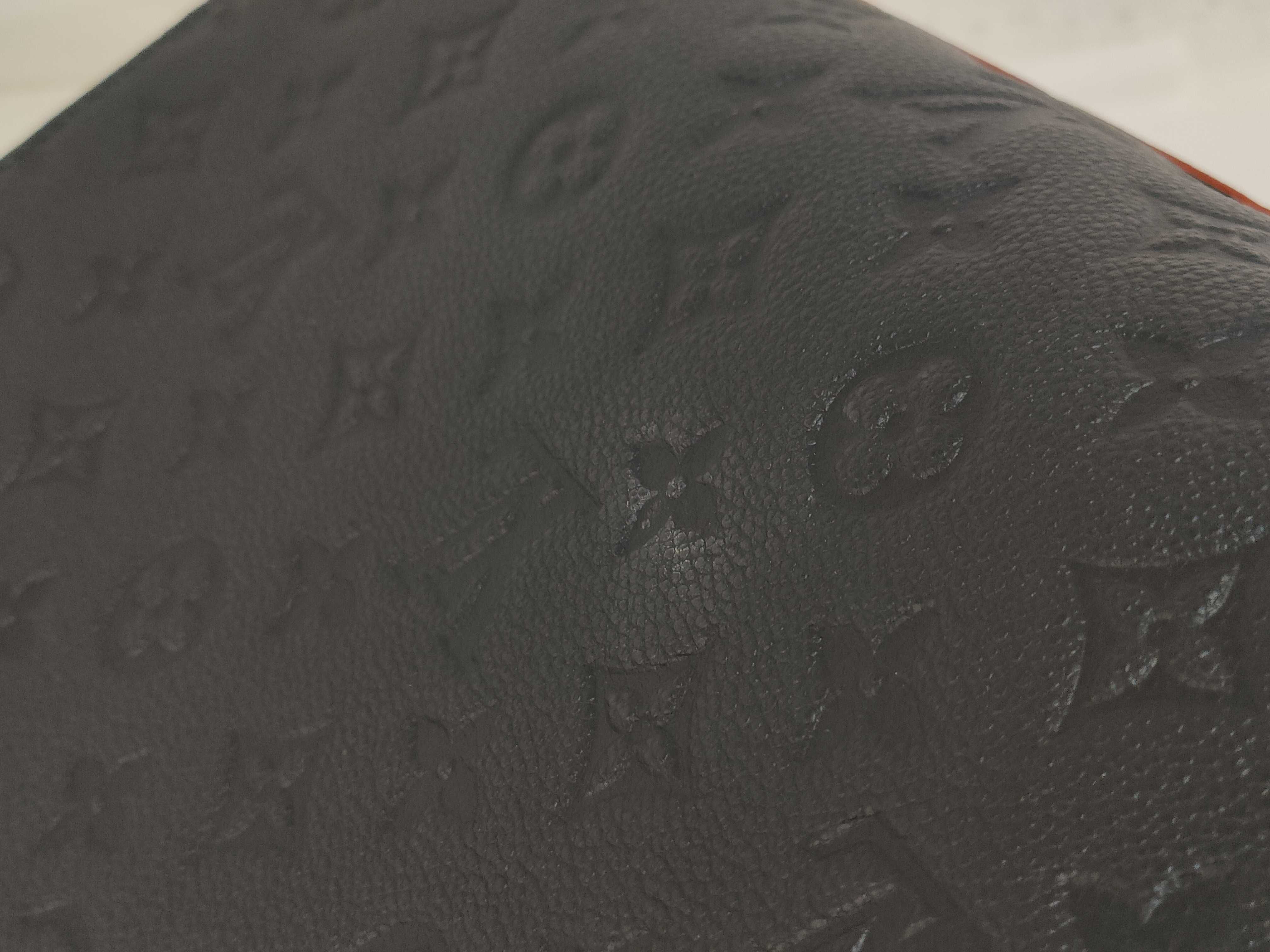 Monogram Empreinte Louis Vuitton Empreinte Montaigne BB Marine Rouge Shoulder Bag — view 11