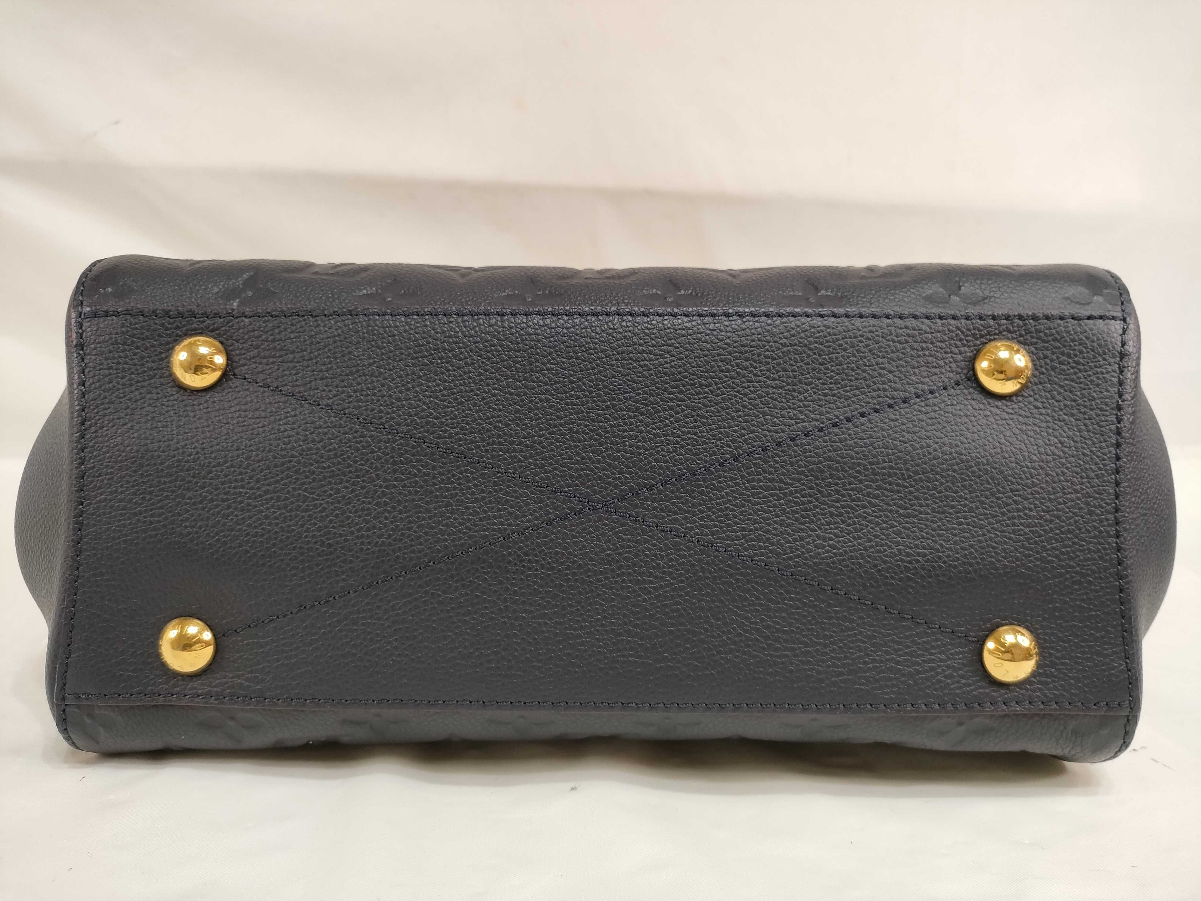 Monogram Empreinte Louis Vuitton Empreinte Montaigne BB Marine Rouge Shoulder Bag — view 9