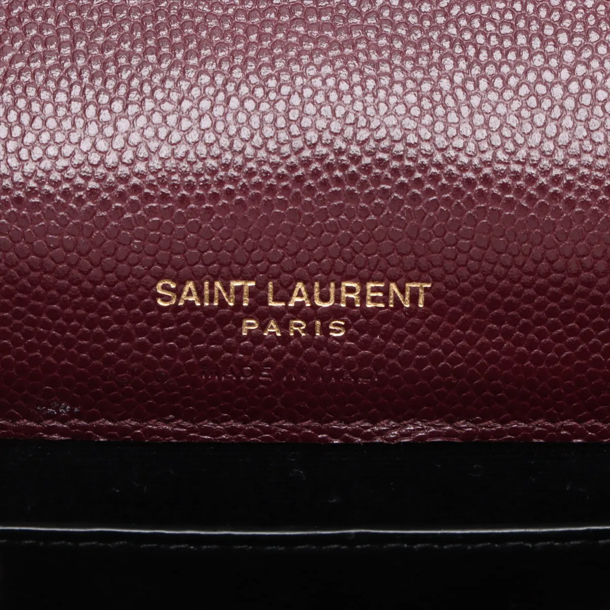 Cassandra Leather Chain Wallet Bordeaux 862439 — view 8