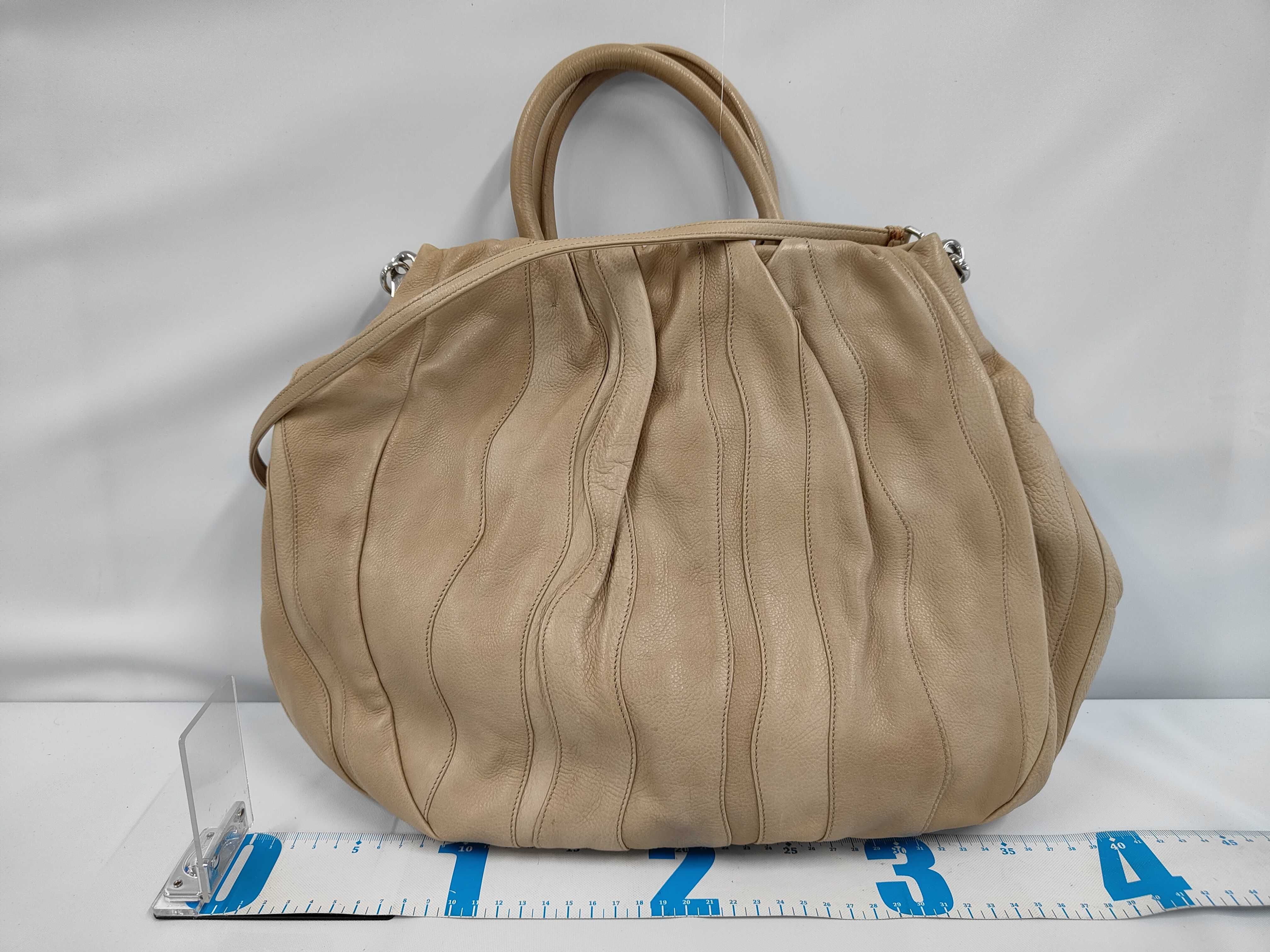 Nappa Stripe Leather Handbag — view 2